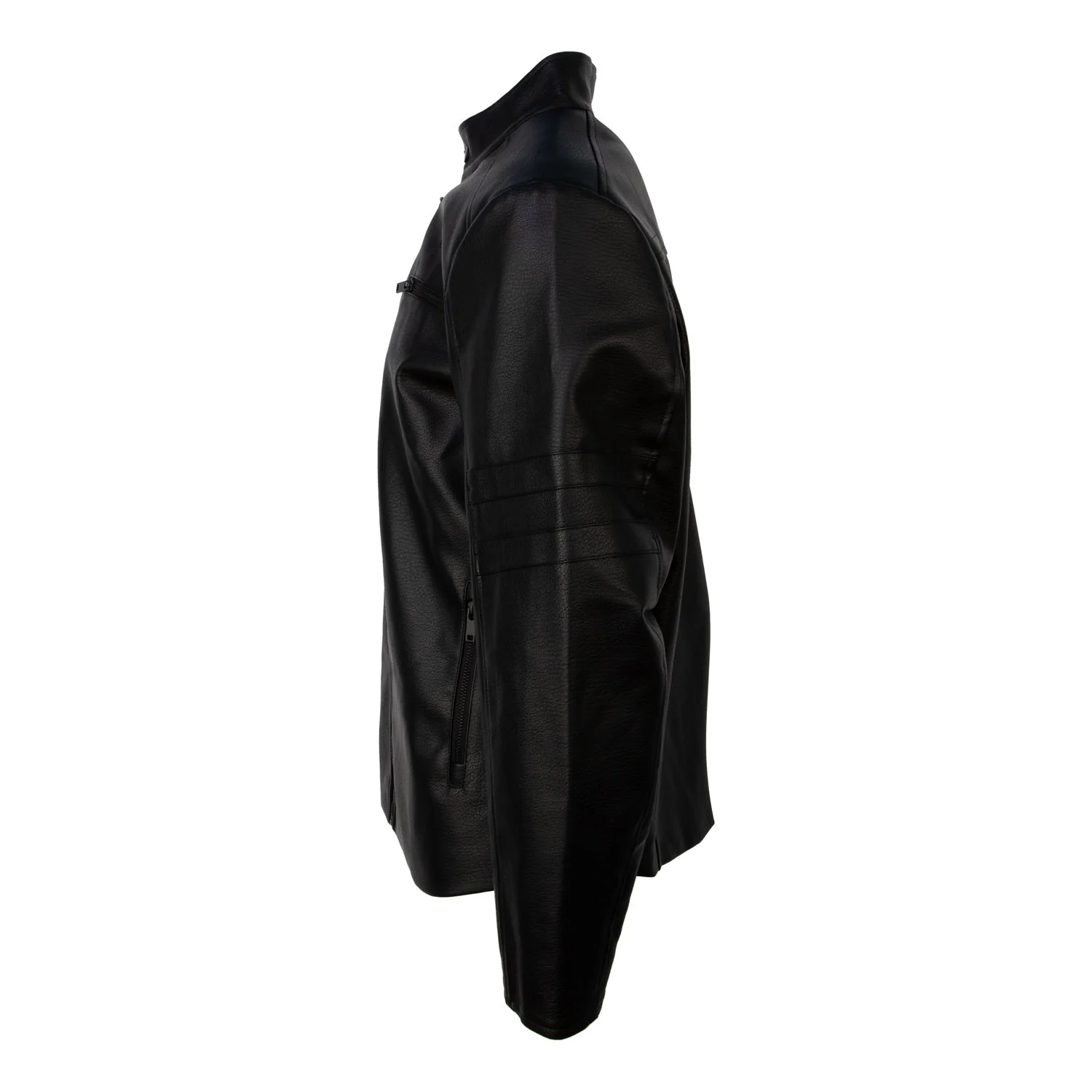 1999 Lined All Season Faux Leather Jacket - Image 4