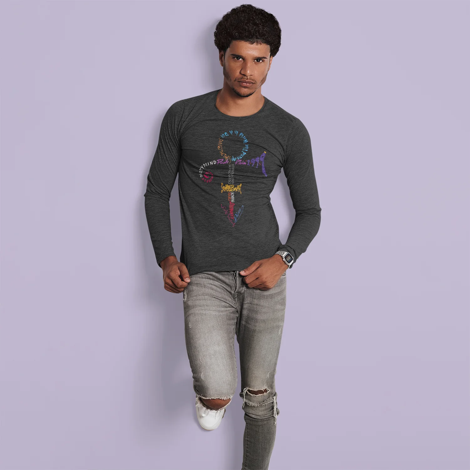 Anthology: 1978-1991 Long Sleeve Black T-Shirt - Image 2