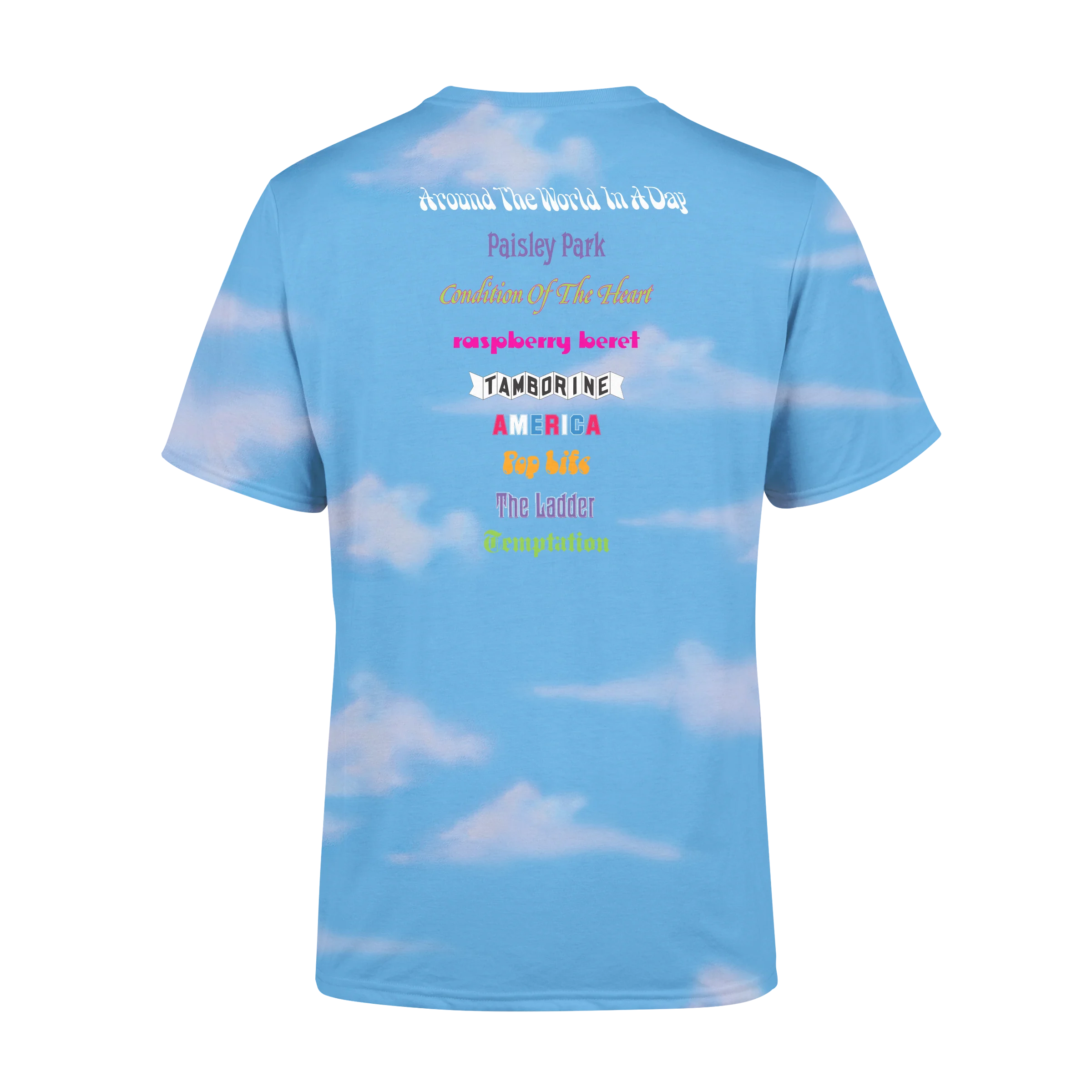 Around The World In A Day Balloon Boy T-Shirt Cloud - Image 2