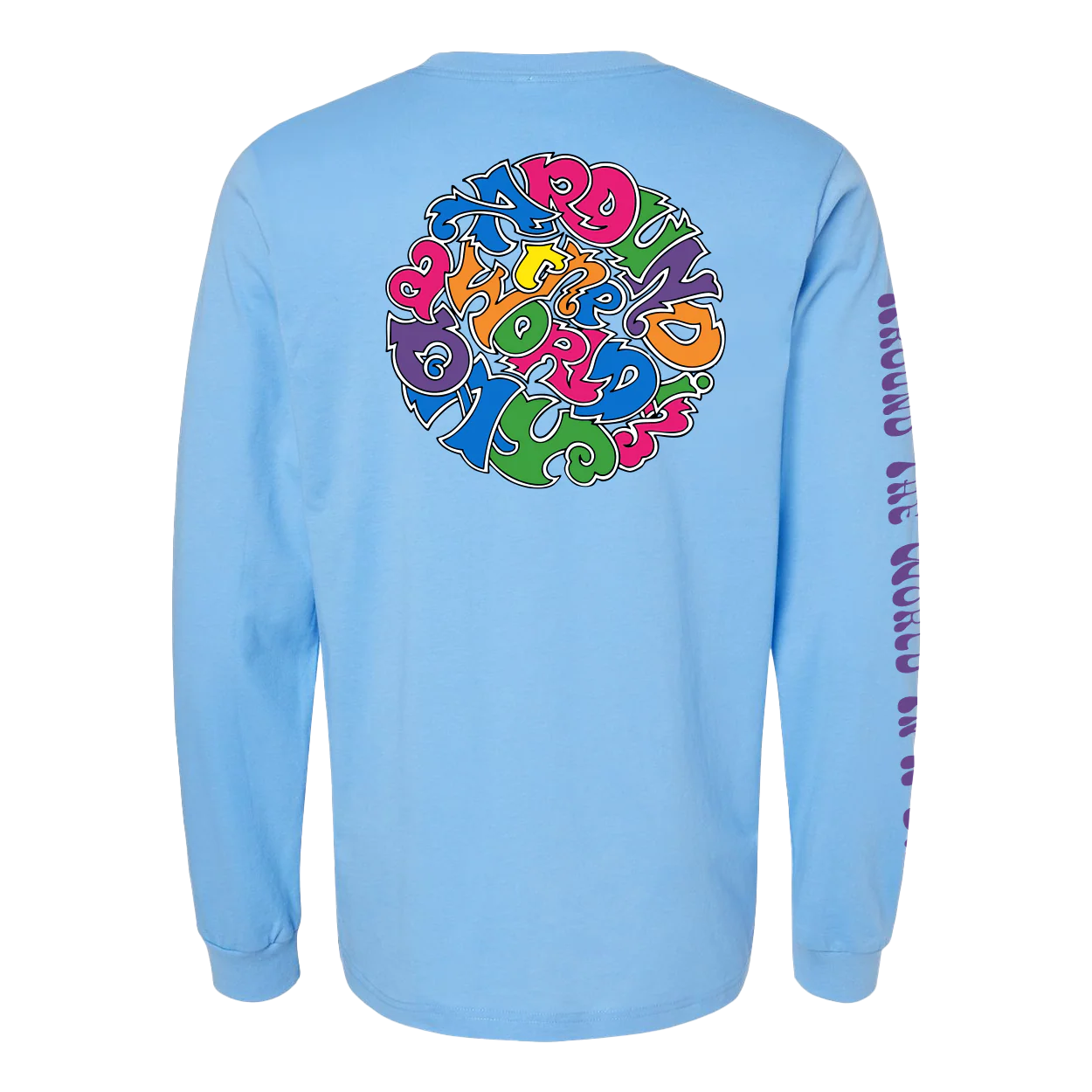 Around The World In A Day Long Sleeve Circle Logo T-Shirt - Image 3