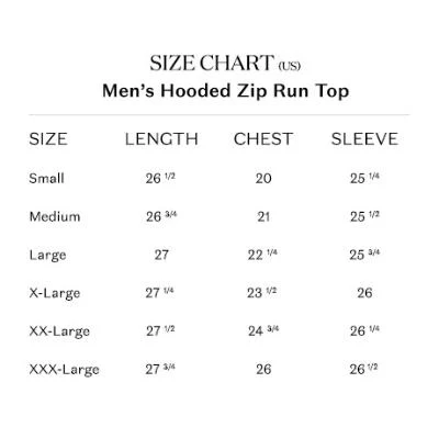 Black Men's Active Hooded Zip Long Sleeve Run Top - Image 4