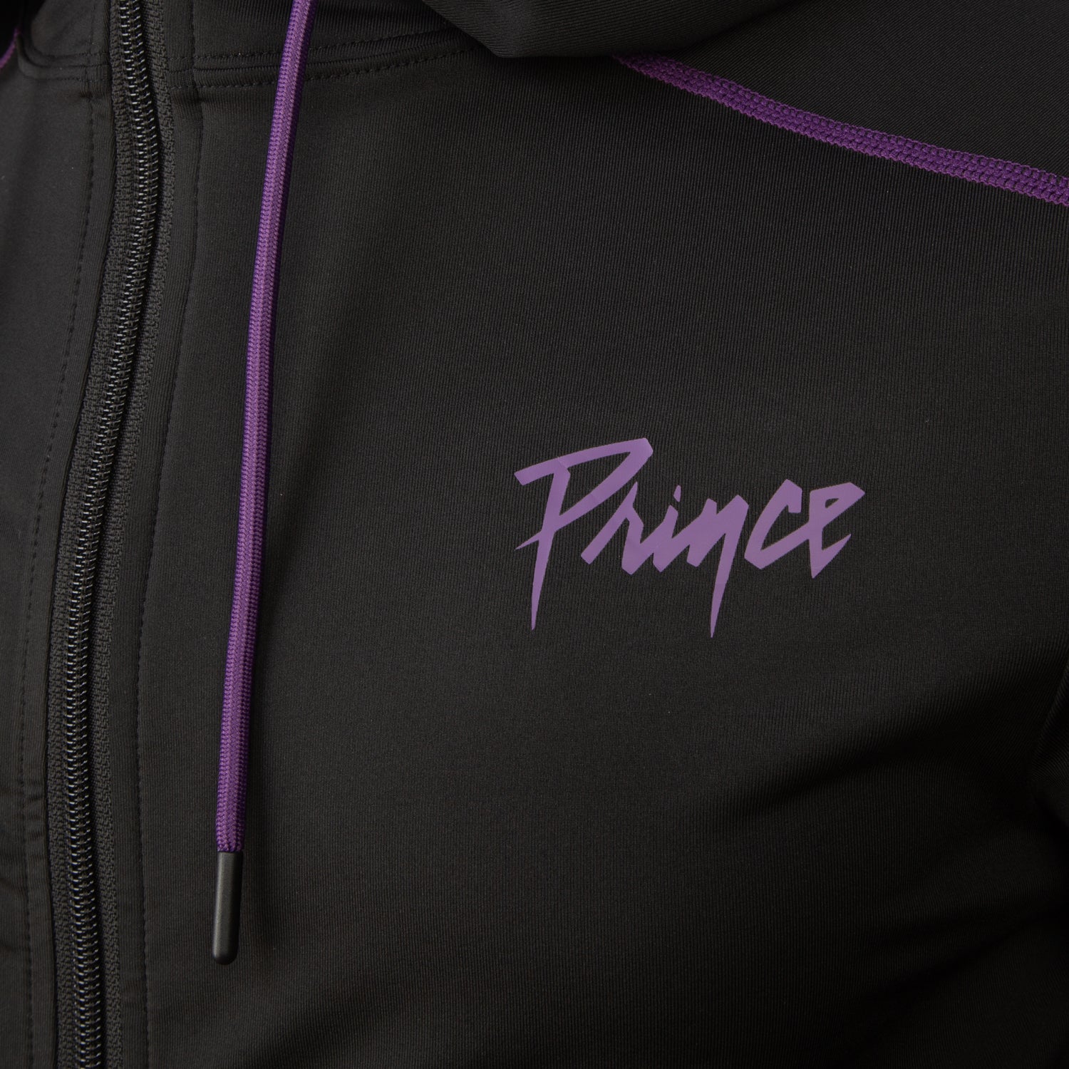 Black Women's Active Hooded Full Zip Long Sleeve Run Top - Image 2