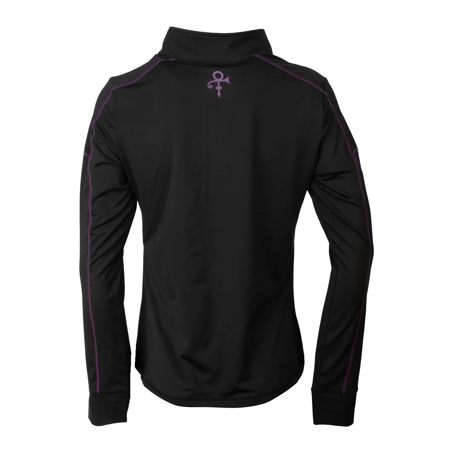 Black Women's Active Quarter Zip Long Sleeve Run Top - Image 2