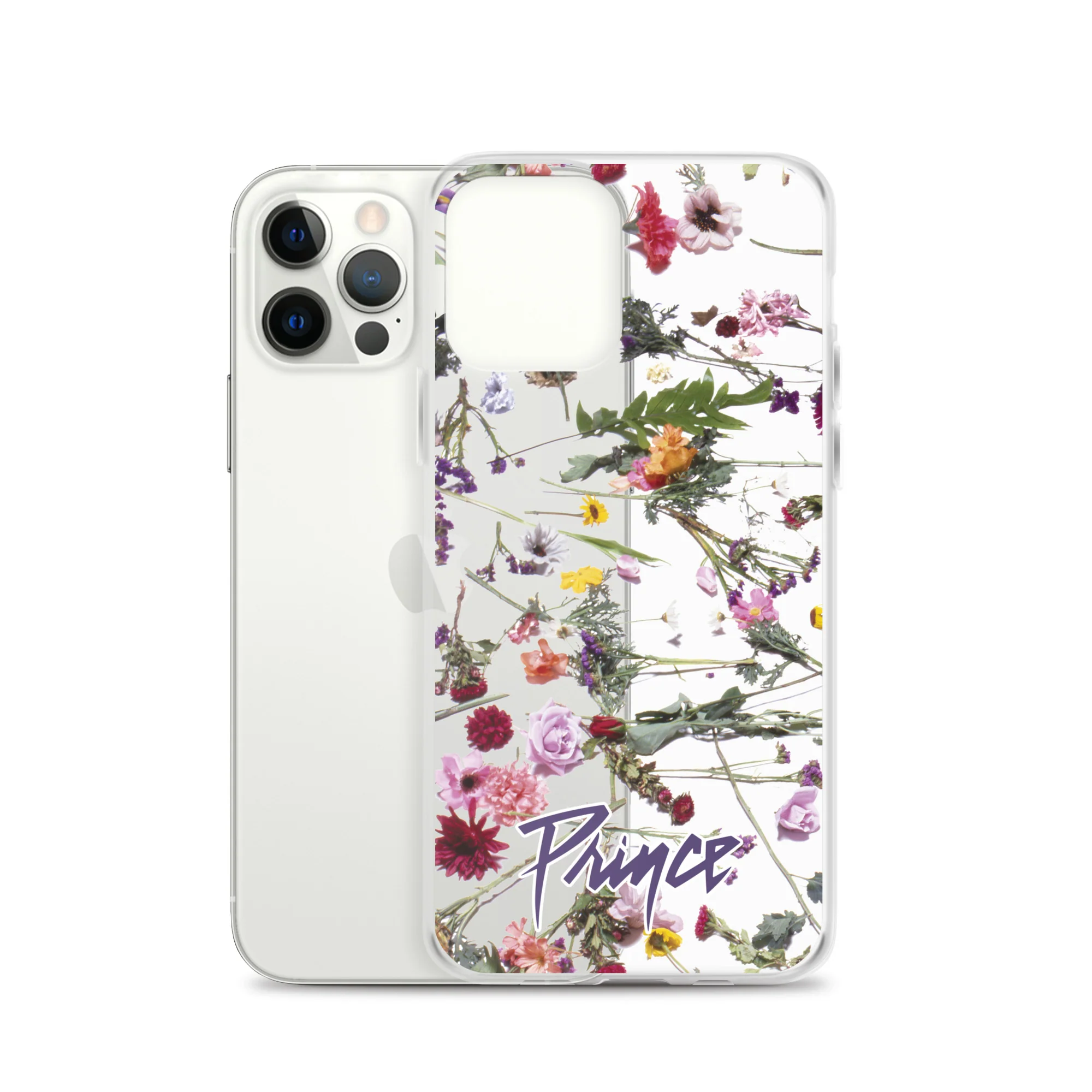 Floral Print Clear Case for iPhone - Image 13