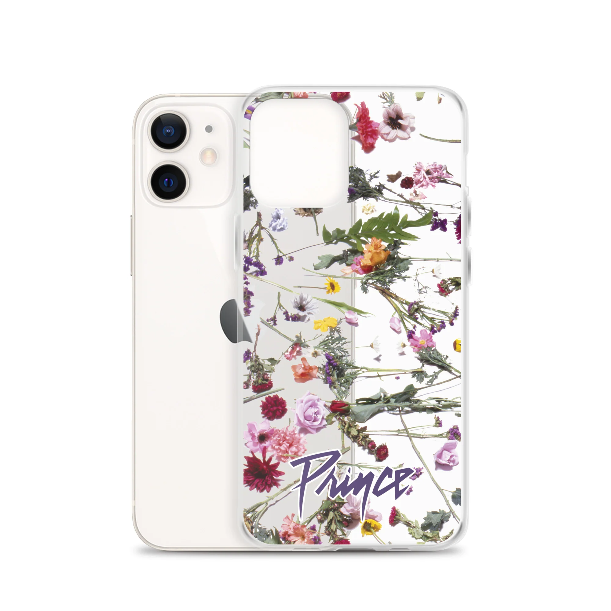 Floral Print Clear Case for iPhone - Image 15