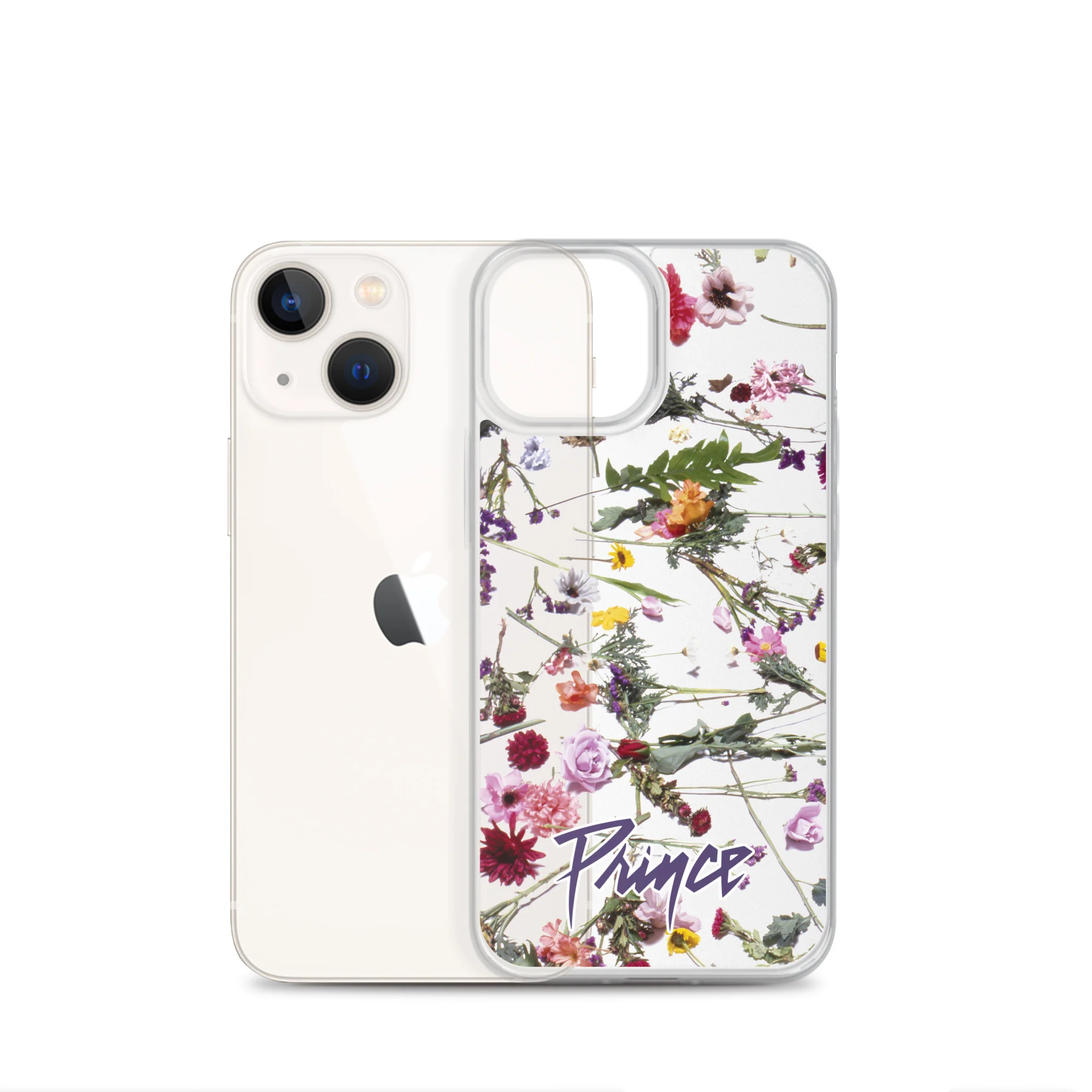 Floral Print Clear Case for iPhone - Image 17