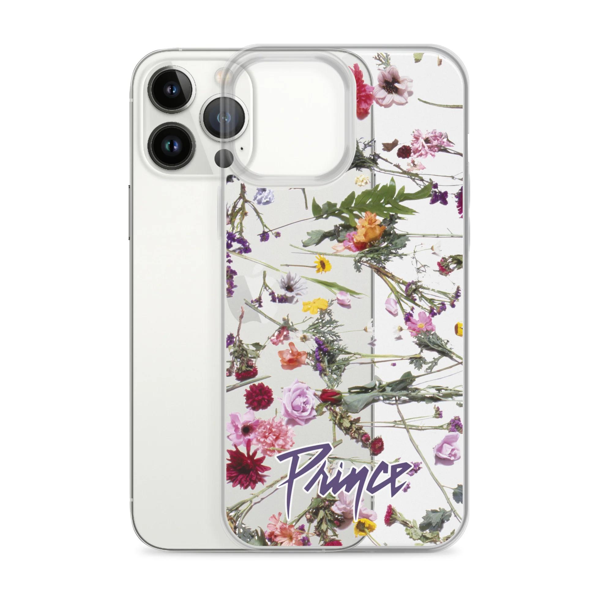 Floral Print Clear Case for iPhone - Image 19