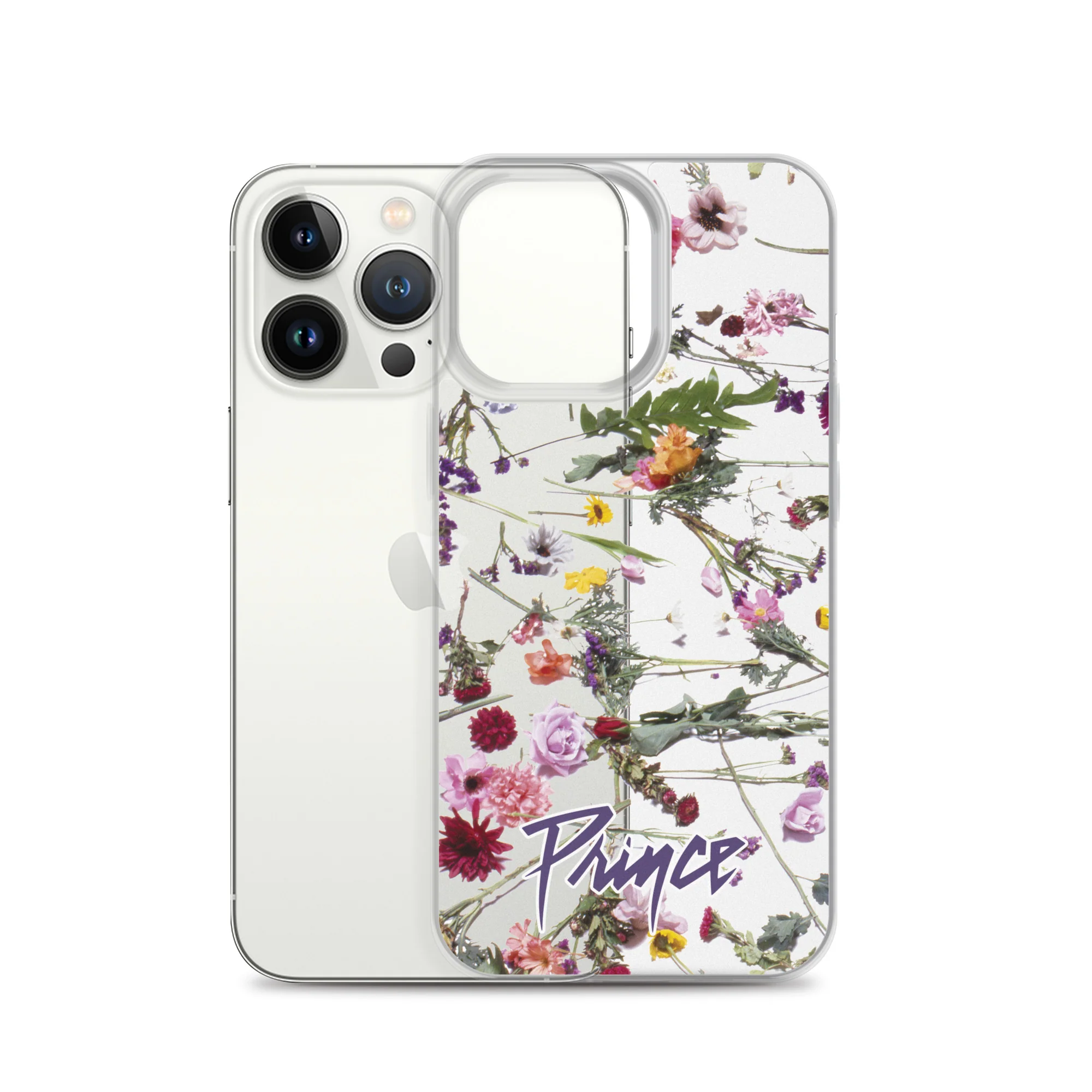 Floral Print Clear Case for iPhone - Image 21