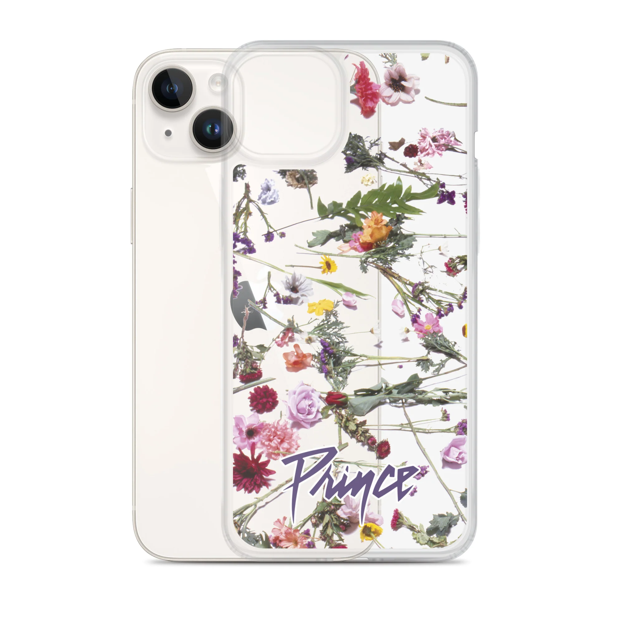 Floral Print Clear Case for iPhone - Image 25