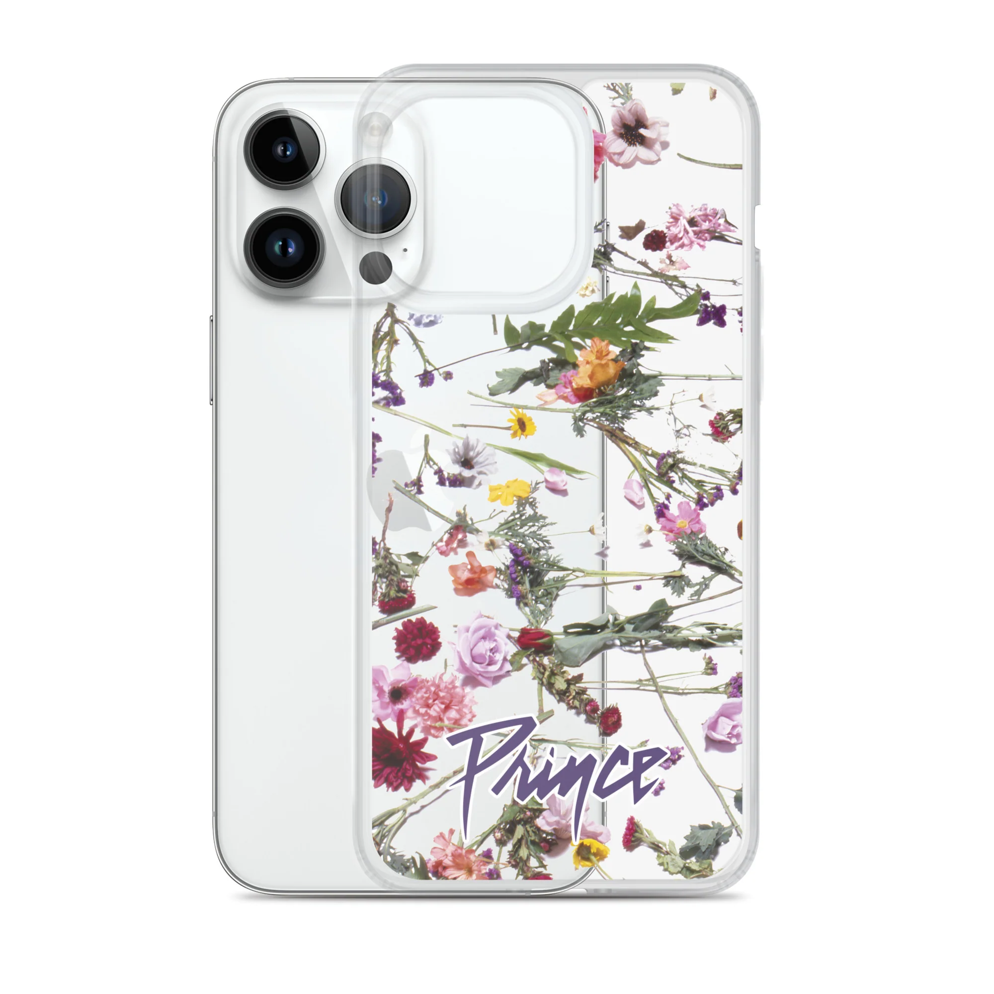 Floral Print Clear Case for iPhone - Image 27