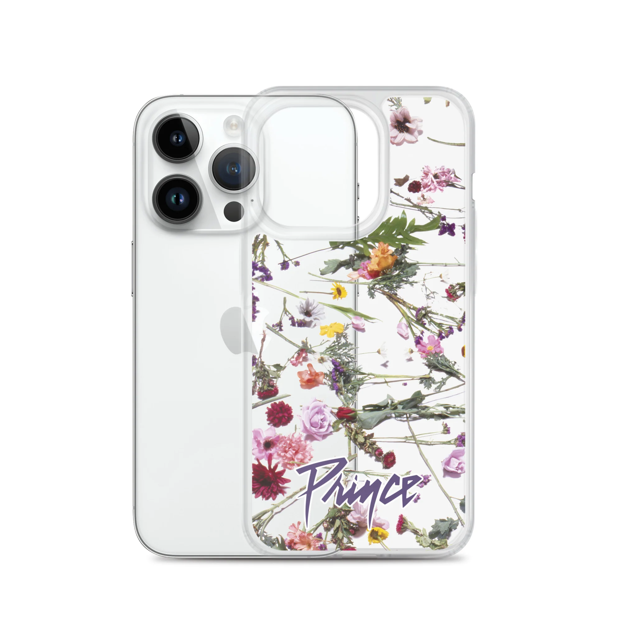 Floral Print Clear Case for iPhone - Image 29