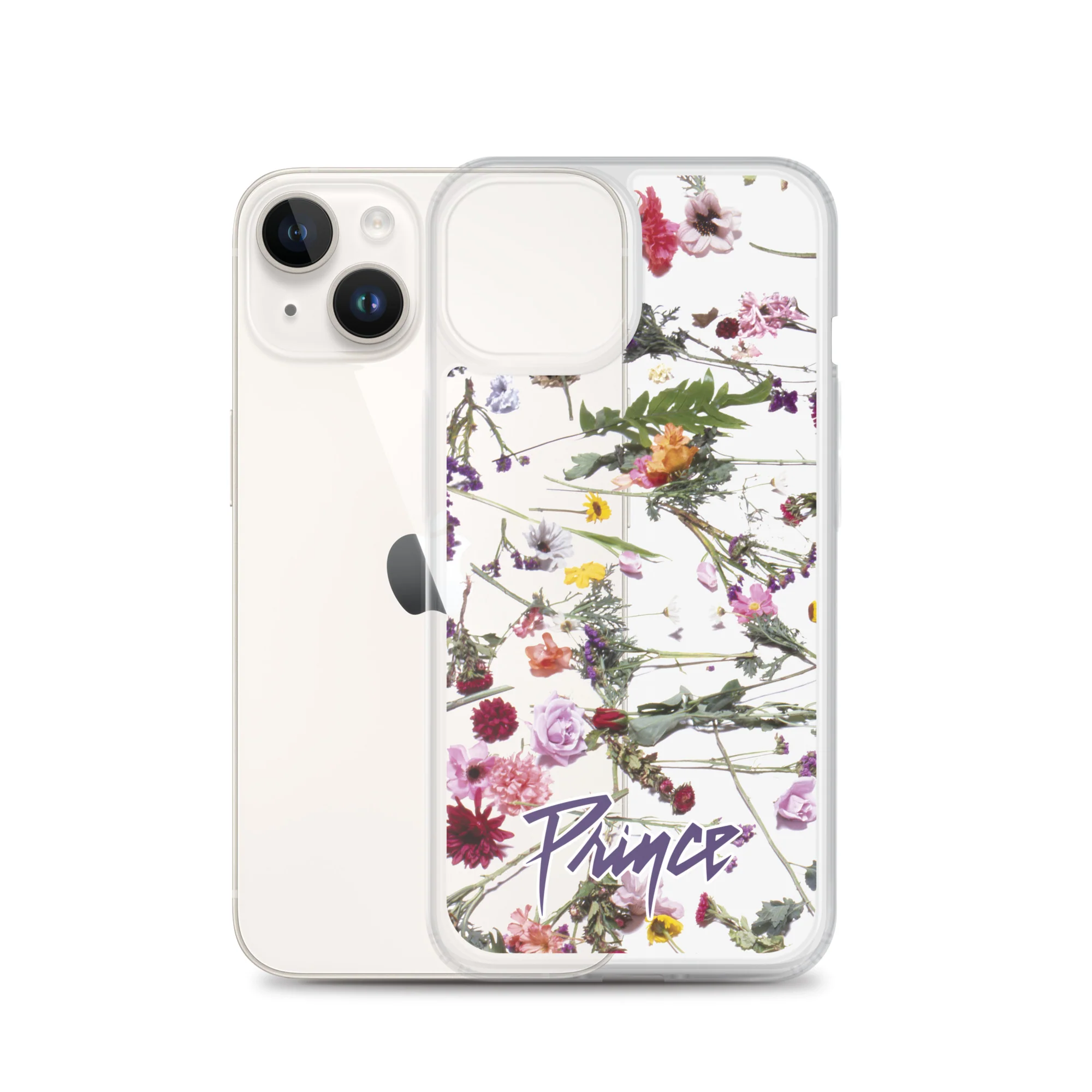 Floral Print Clear Case for iPhone - Image 31