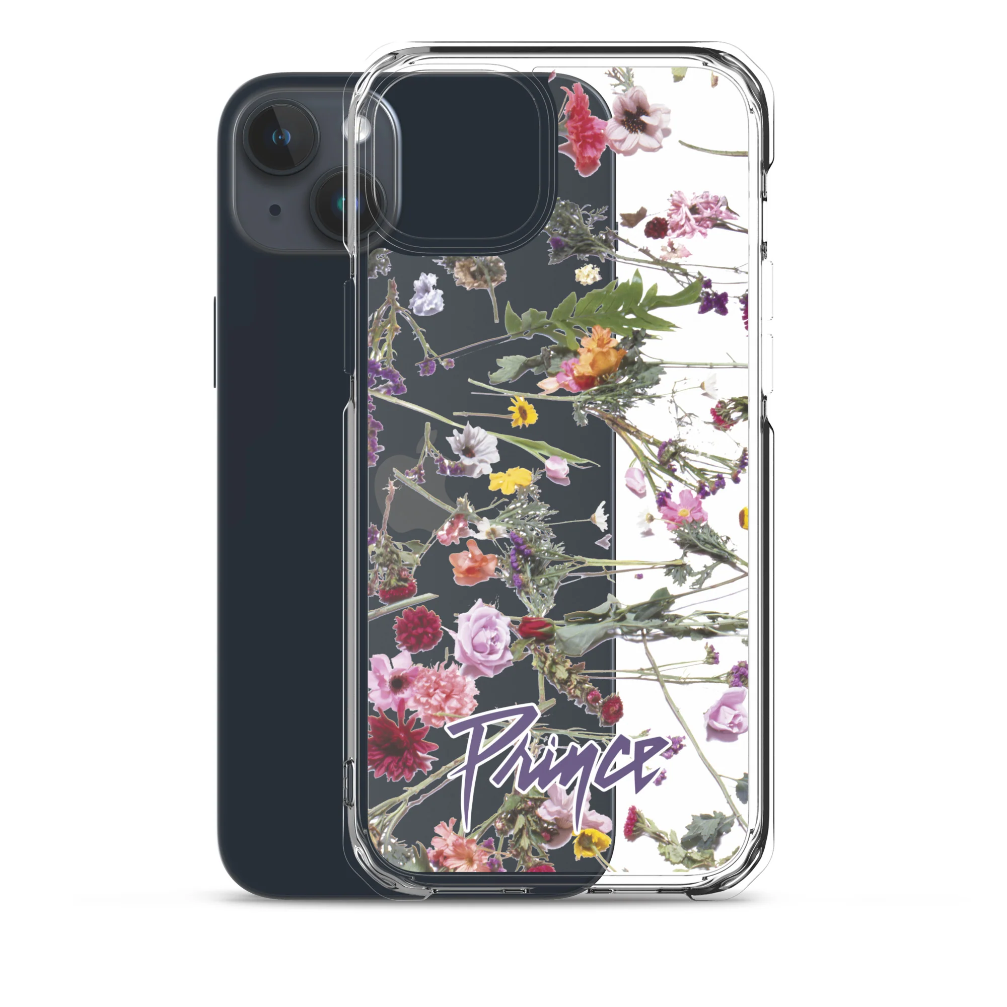 Floral Print Clear Case for iPhone - Image 33