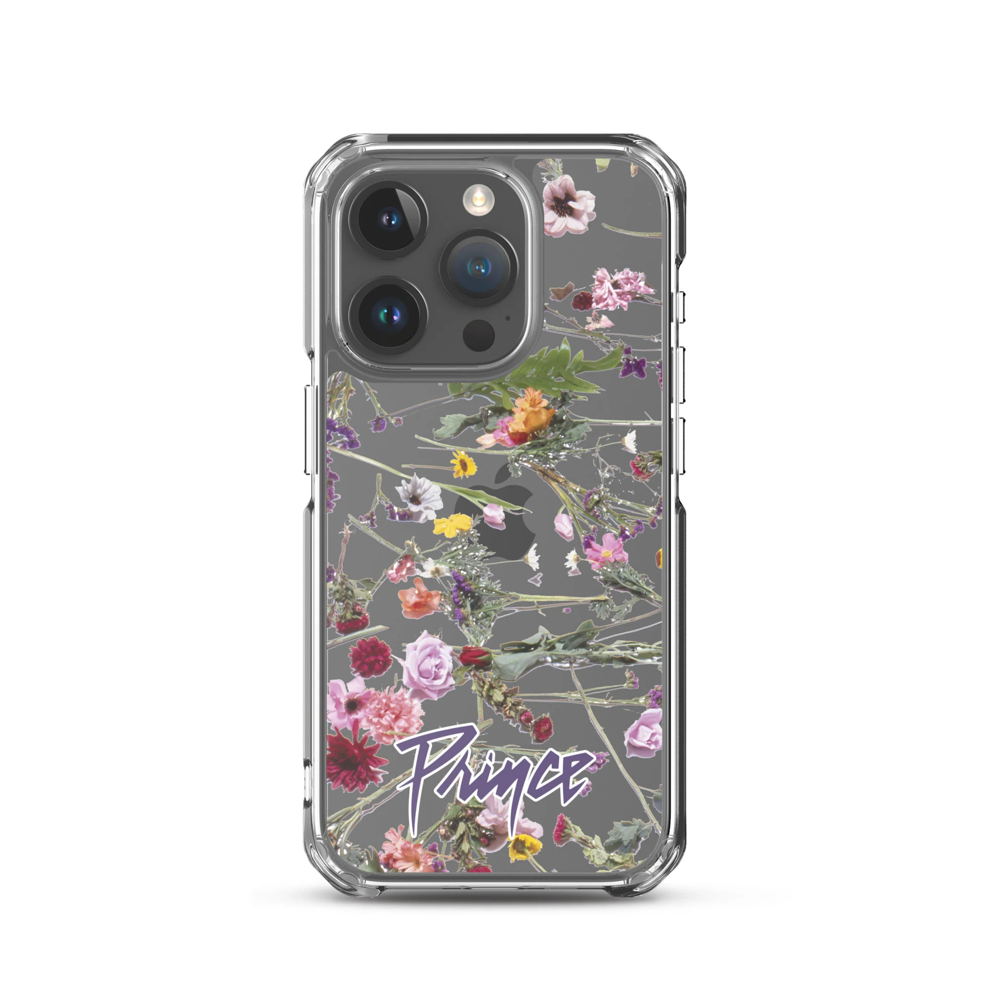 Floral Print Clear Case for iPhone - Image 36