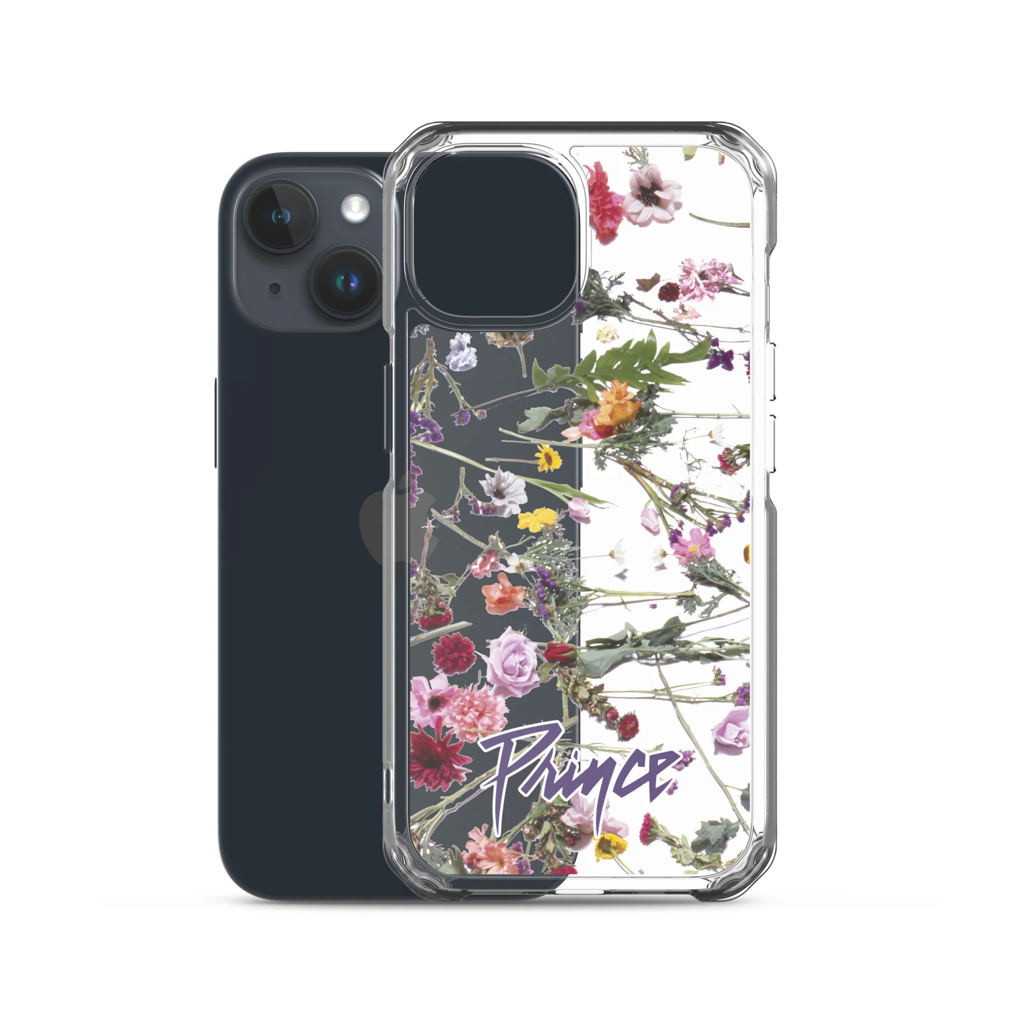 Floral Print Clear Case for iPhone - Image 39