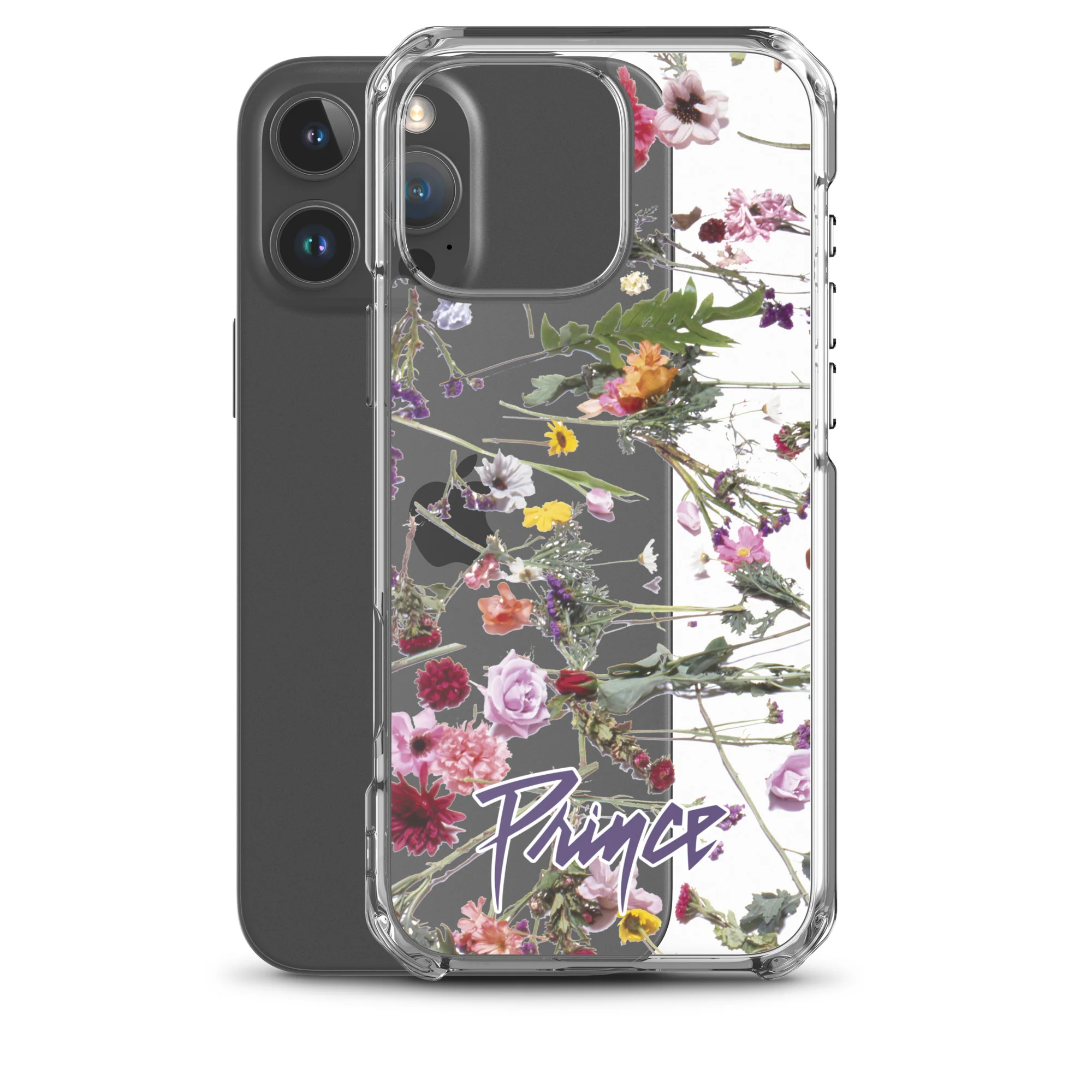 Floral Print Clear Case for iPhone - Image 43