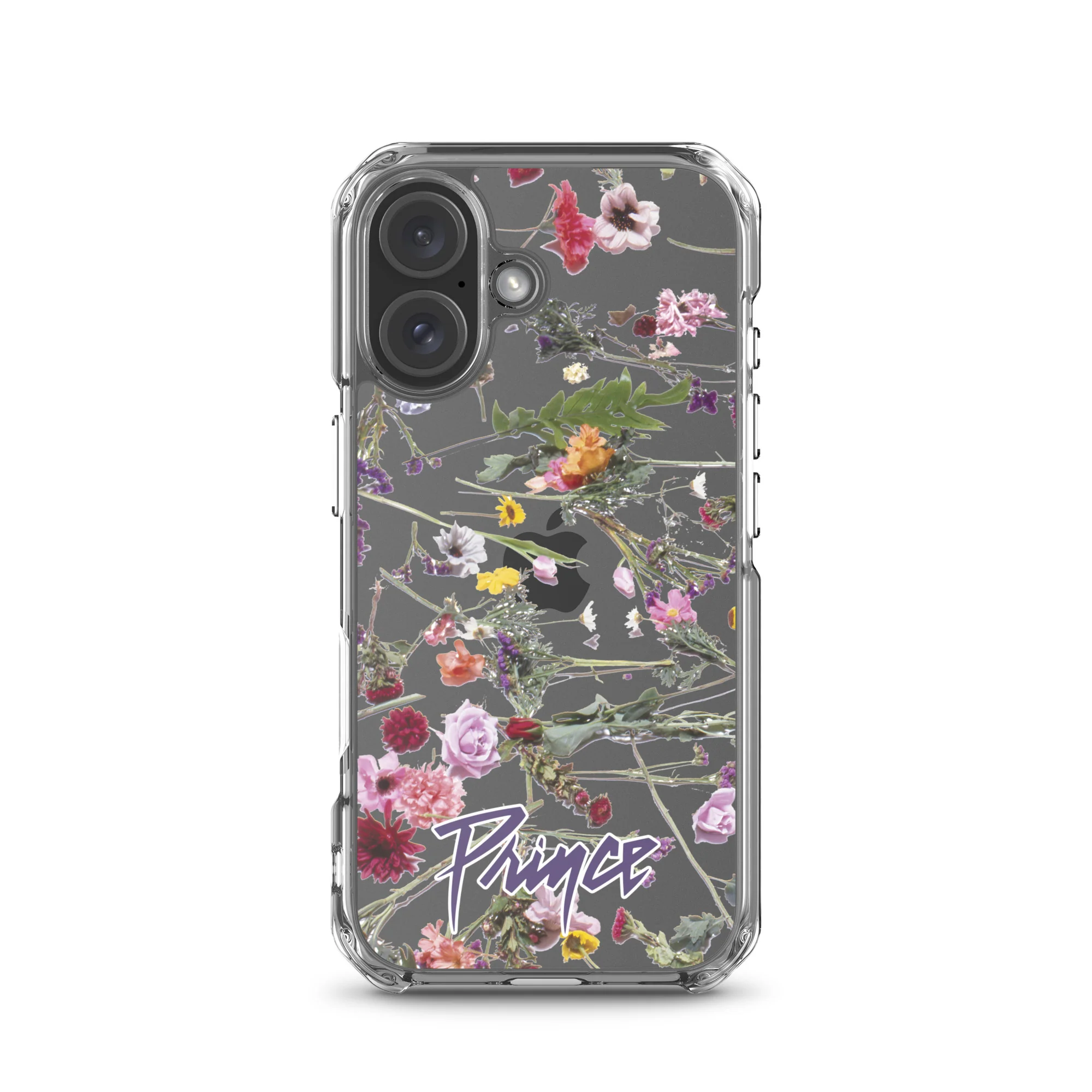 Floral Print Clear Case for iPhone - Image 46