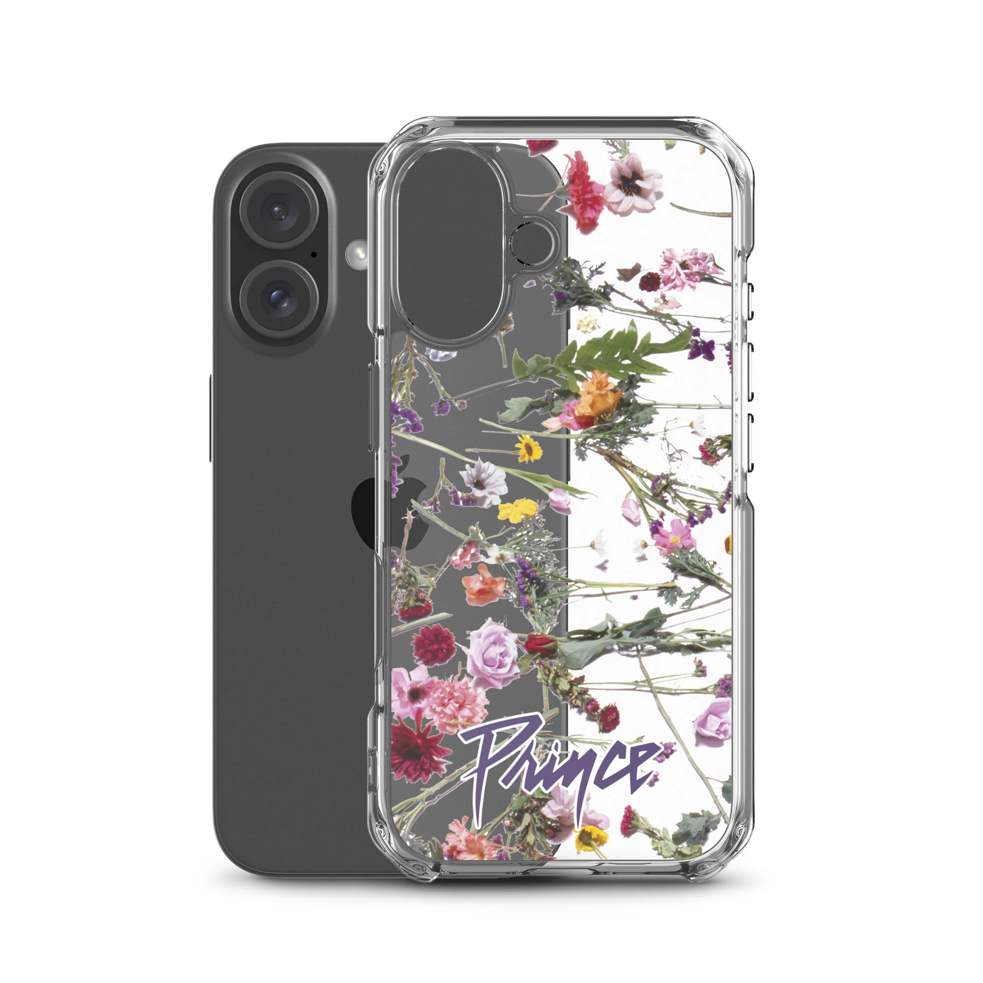 Floral Print Clear Case for iPhone - Image 47