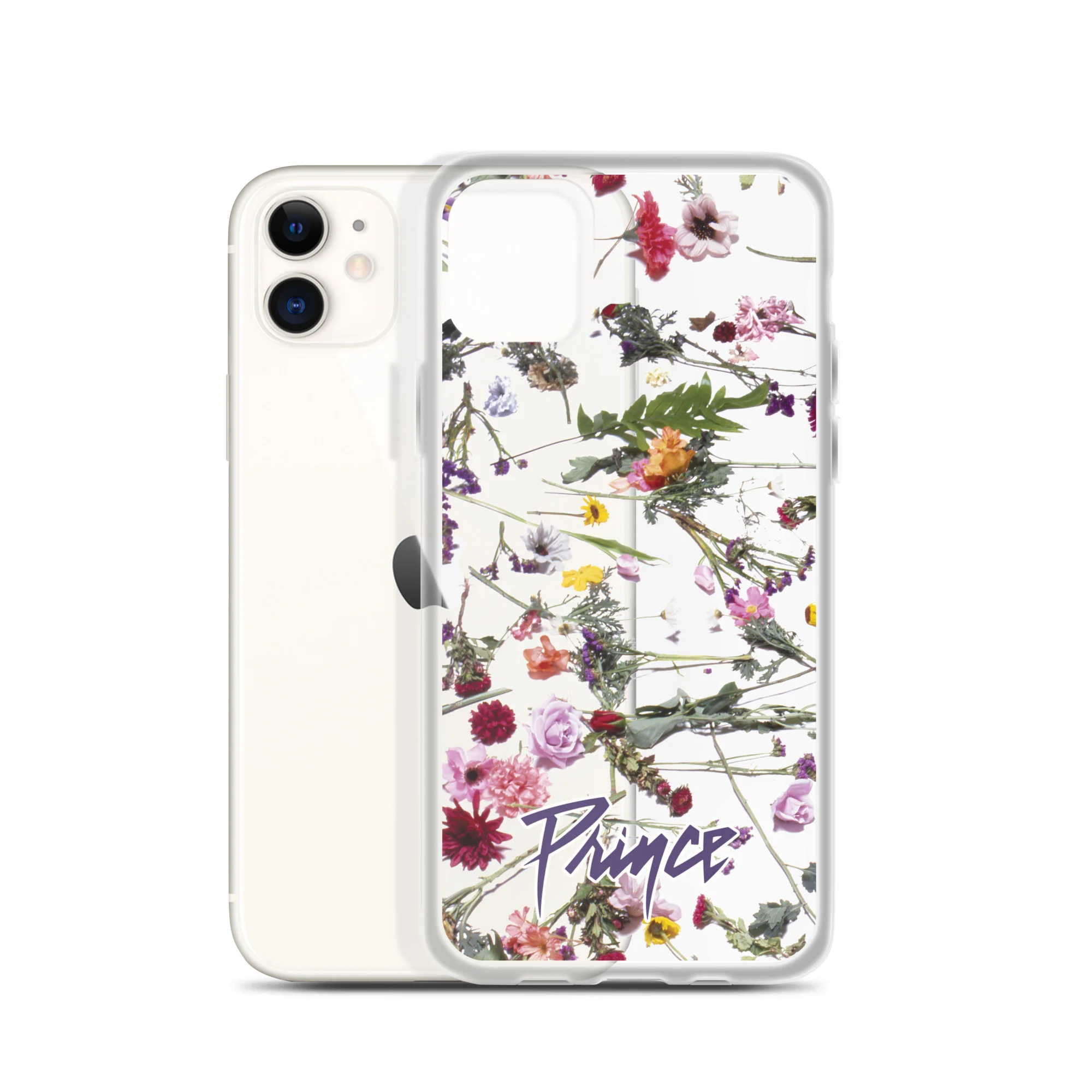 Floral Print Clear Case for iPhone - Image 7