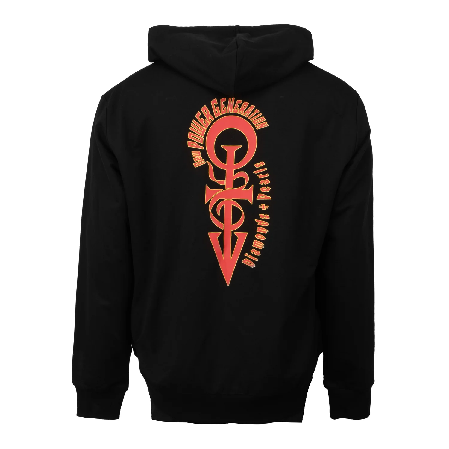 Diamonds And Pearls Paisley Lined Zip Hoodie (Black) - Image 3
