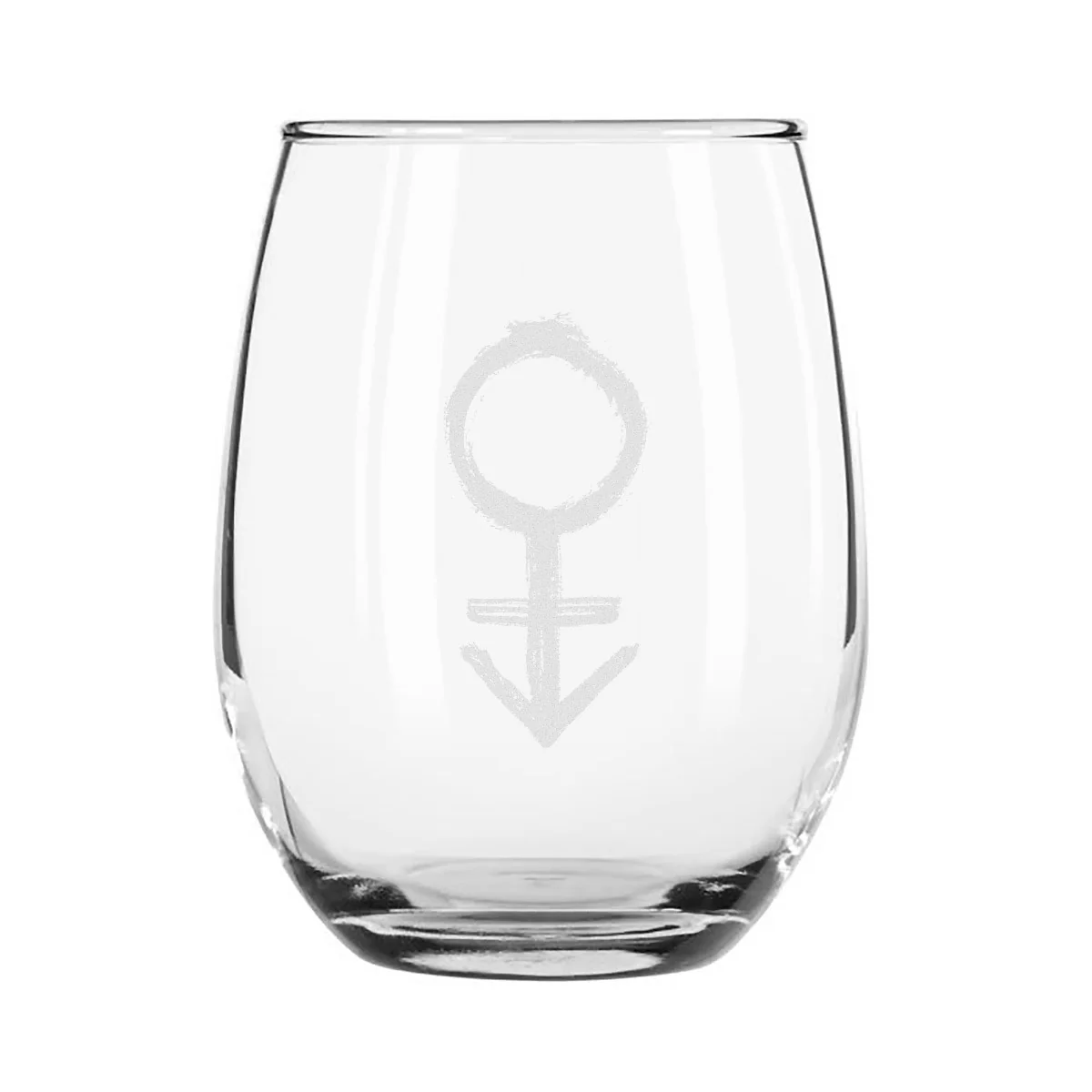 Etched Stemless Wine Glass 4-Piece Set - Image 3