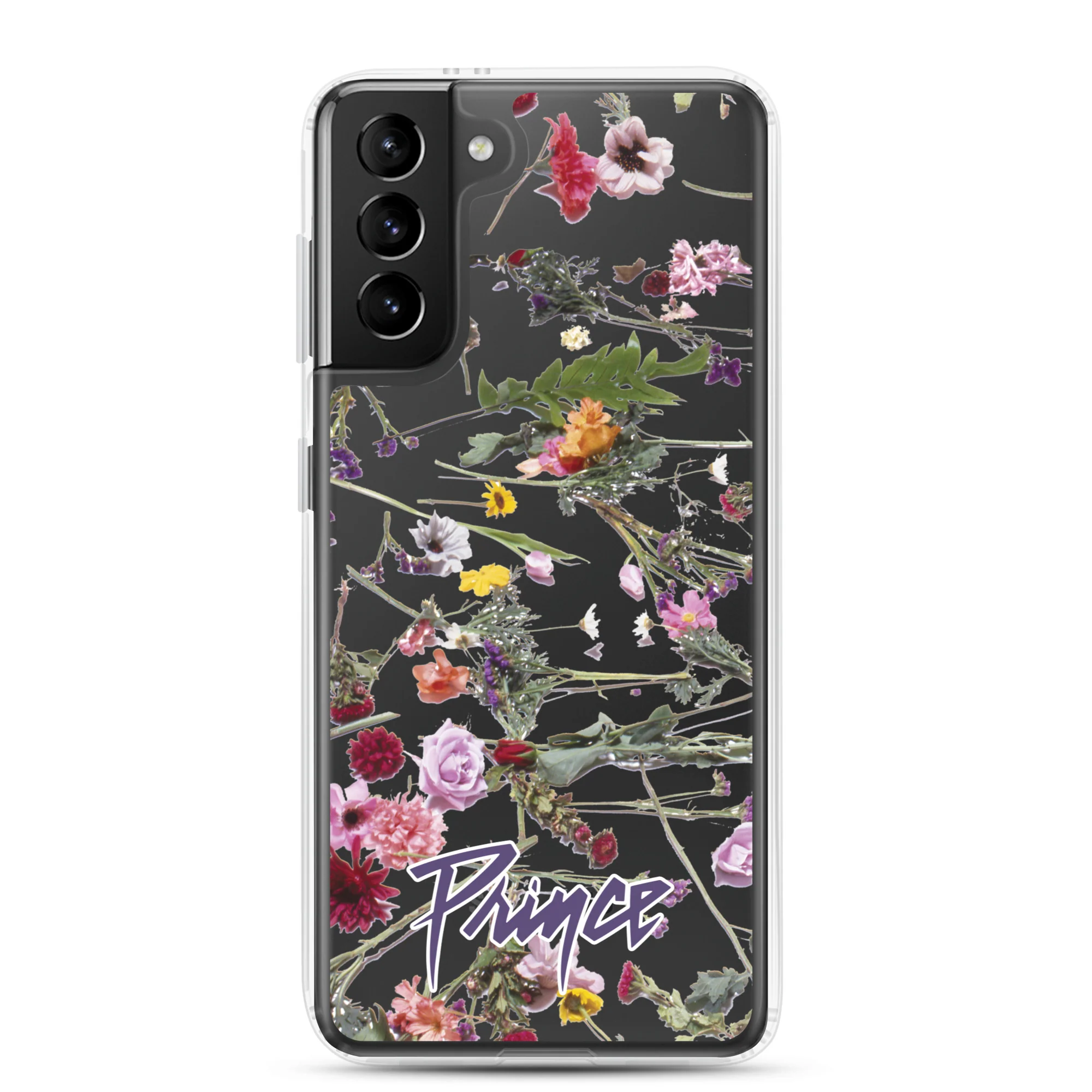 Floral Print Clear Case for Samsung - Image 14