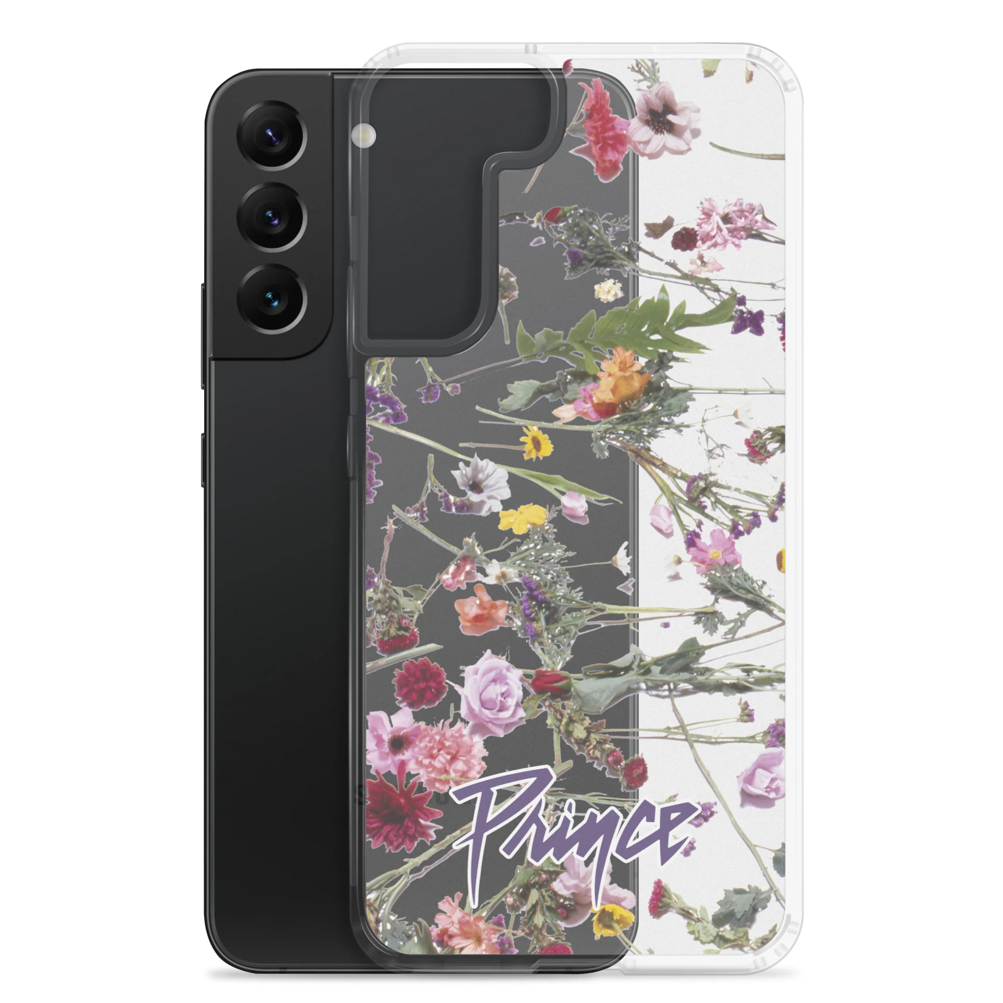 Floral Print Clear Case for Samsung - Image 21