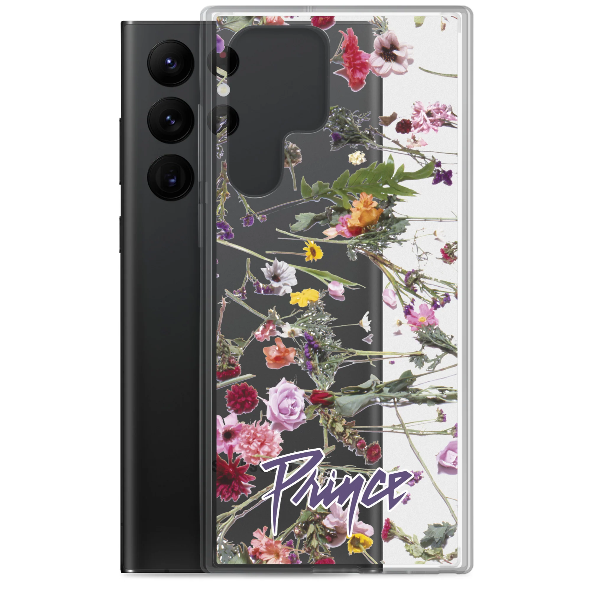 Floral Print Clear Case for Samsung - Image 23