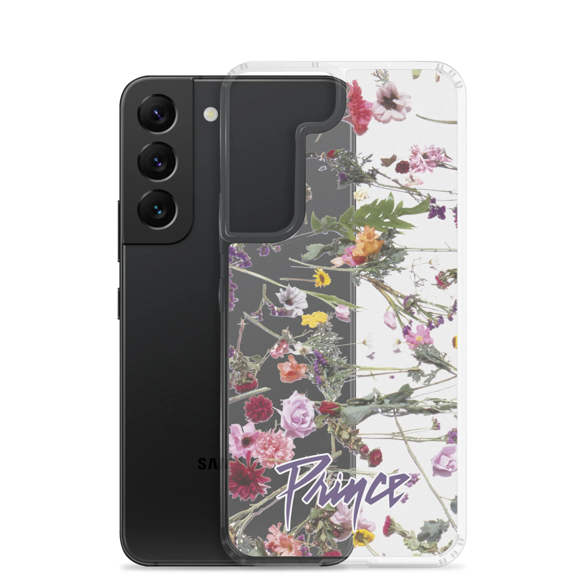 Floral Print Clear Case for Samsung - Image 25