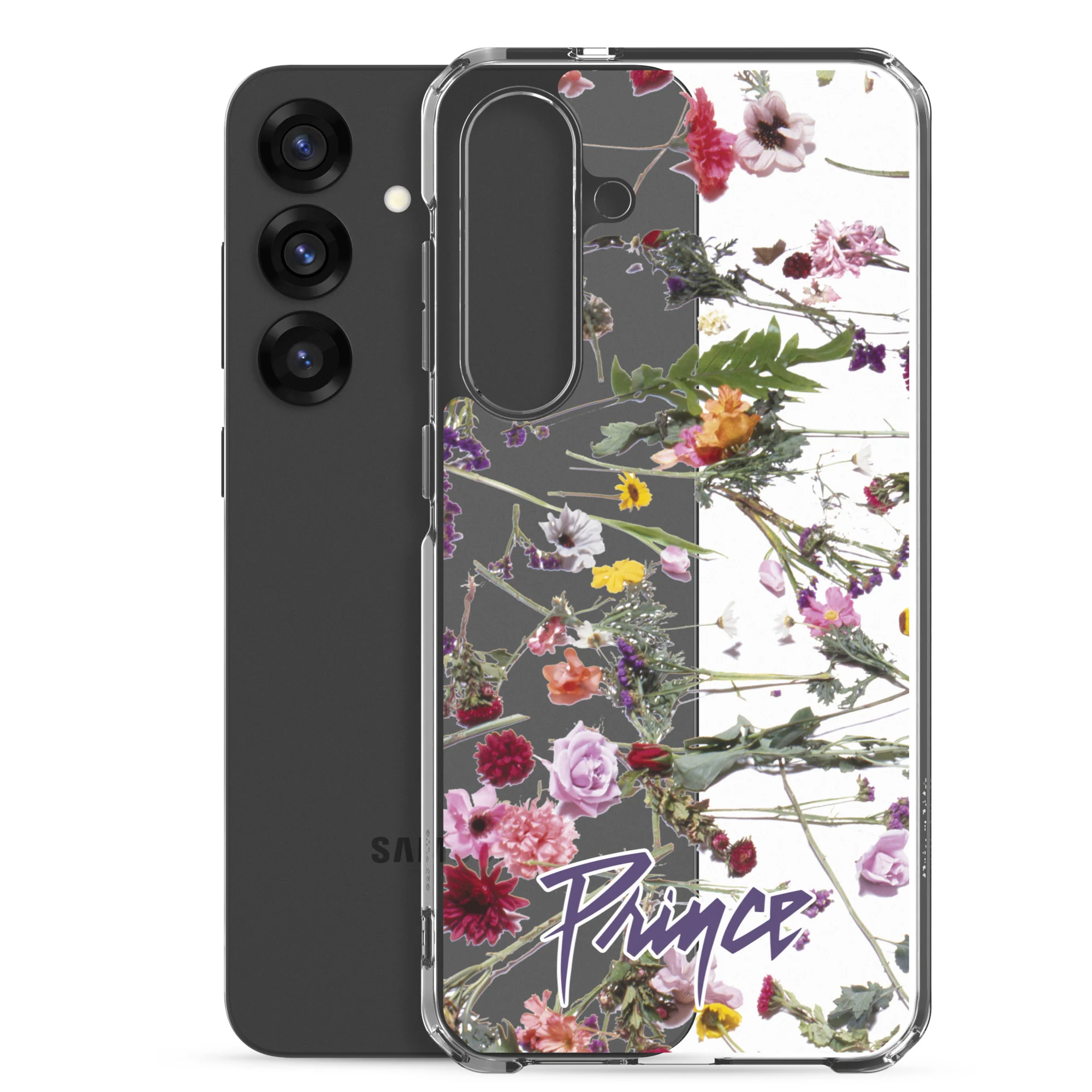 Floral Print Clear Case for Samsung - Image 27