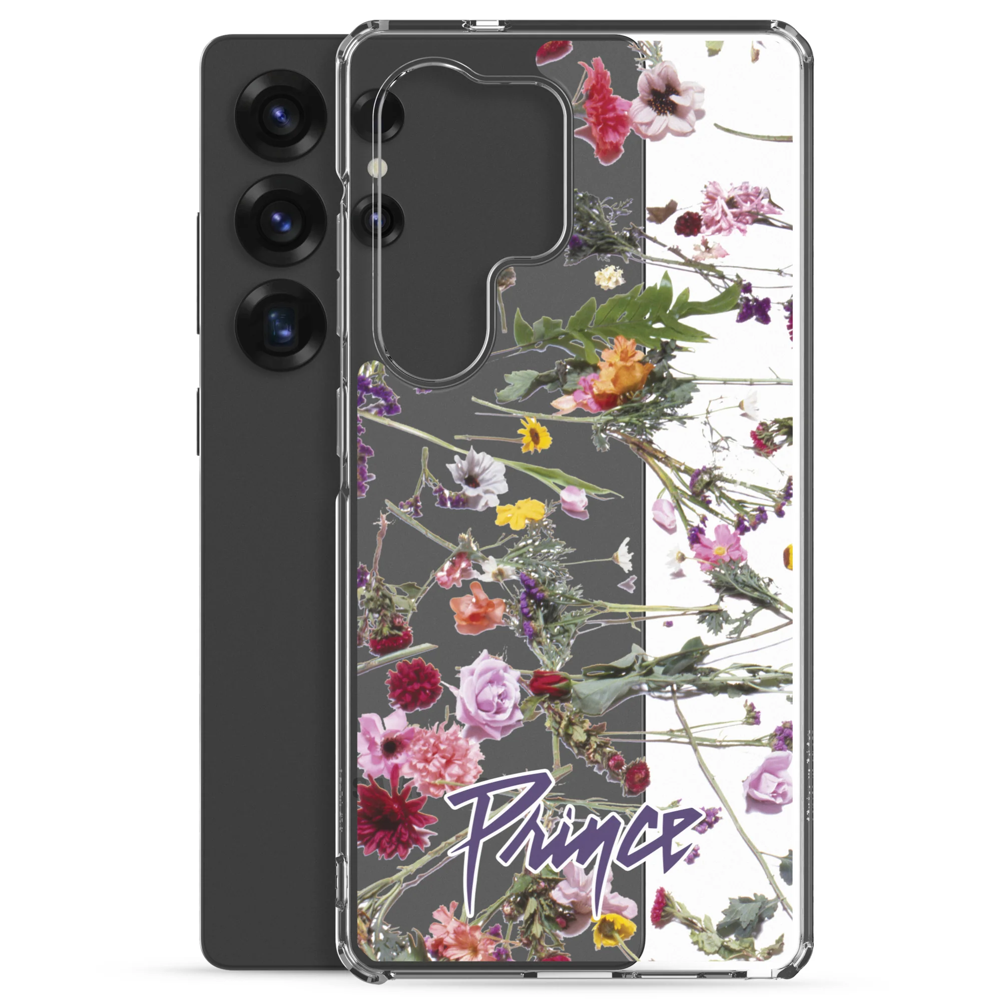 Floral Print Clear Case for Samsung - Image 28