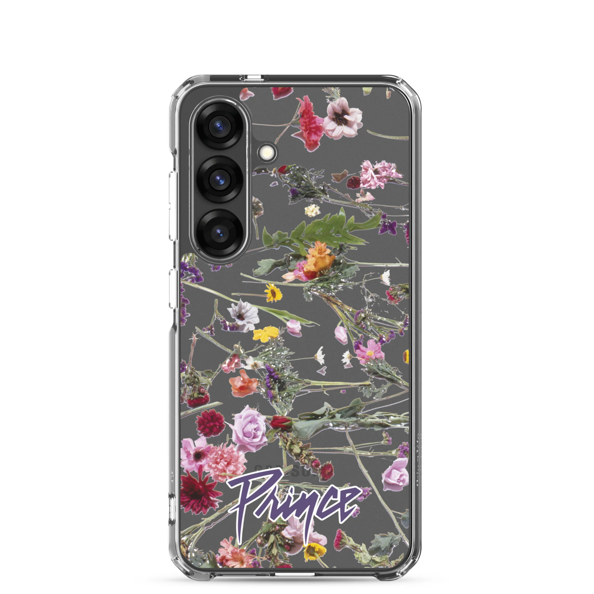 Floral Print Clear Case for Samsung - Image 29