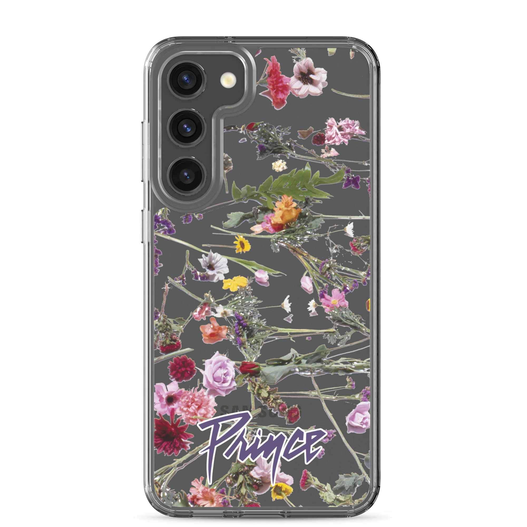 Floral Print Clear Case for Samsung - Image 31