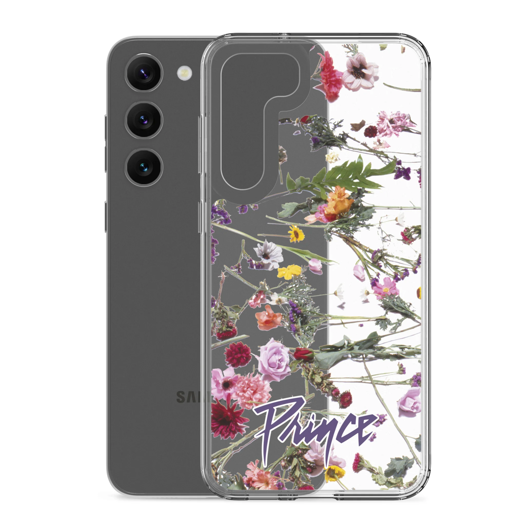 Floral Print Clear Case for Samsung - Image 32
