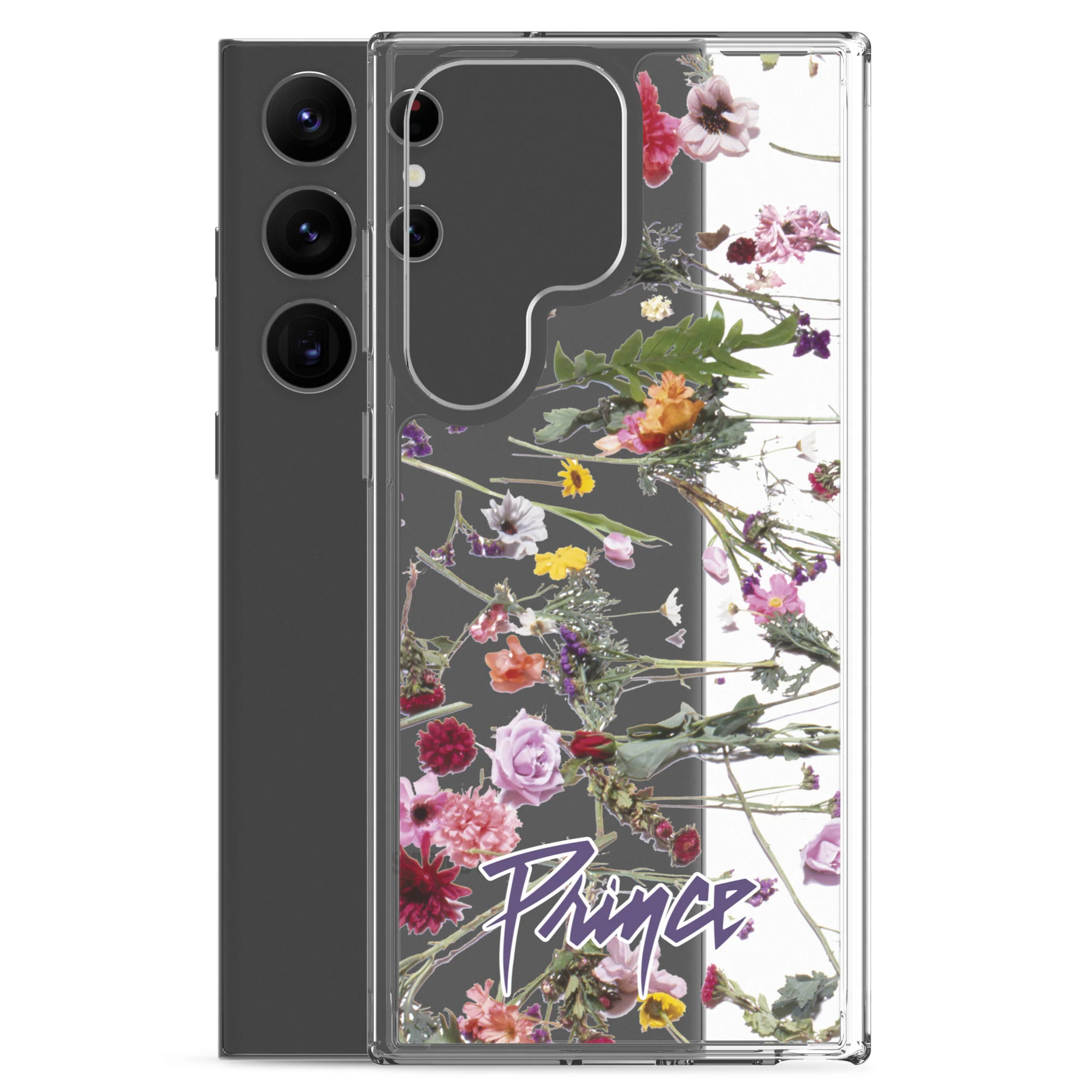 Floral Print Clear Case for Samsung - Image 34