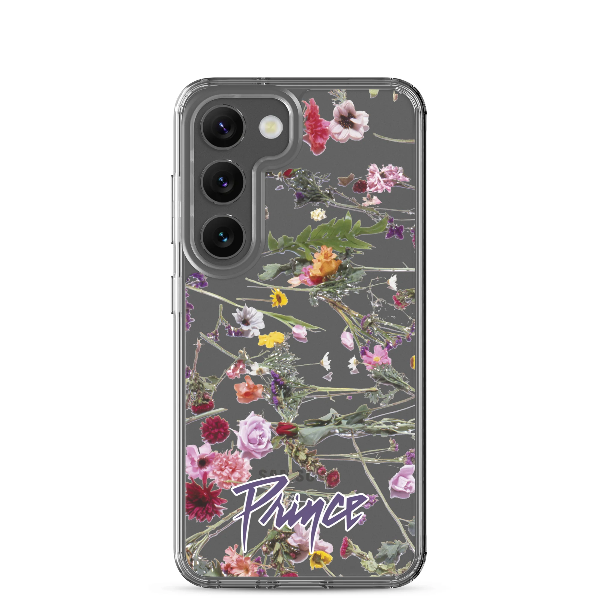 Floral Print Clear Case for Samsung - Image 35