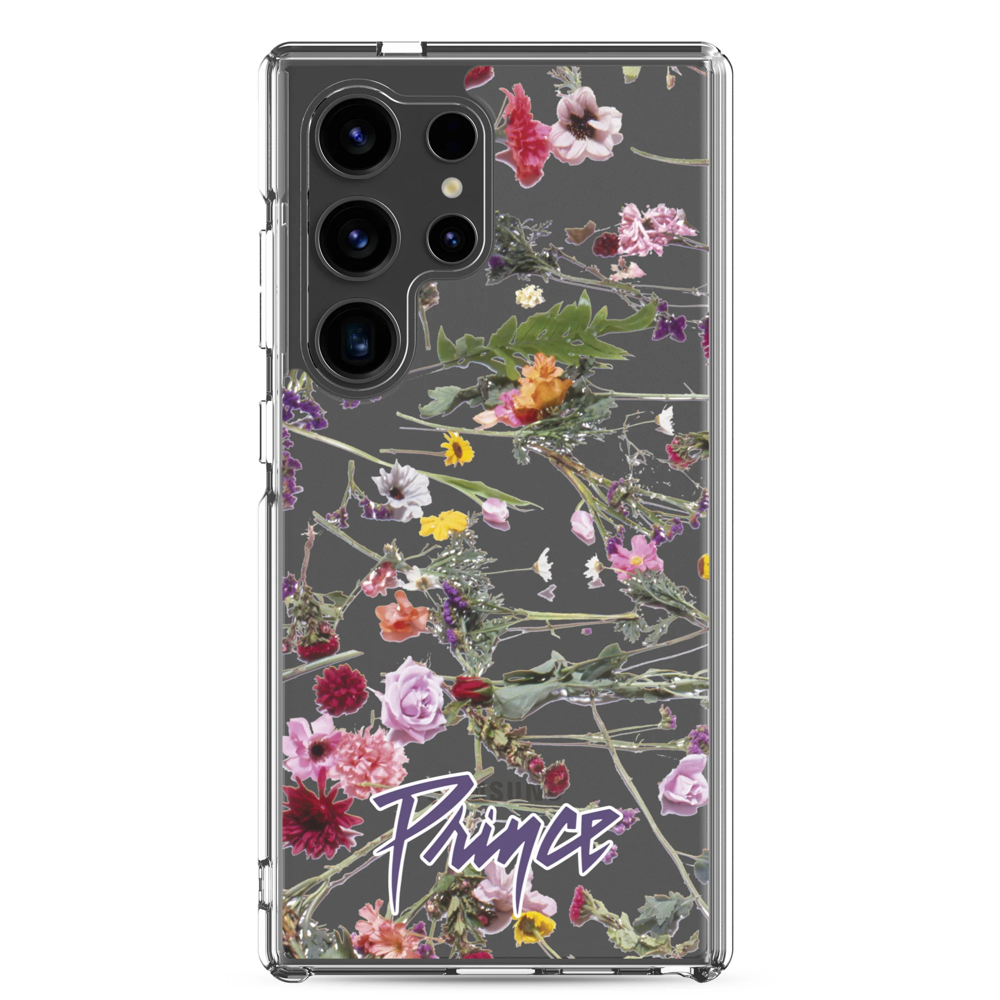 Floral Print Clear Case for Samsung - Image 39