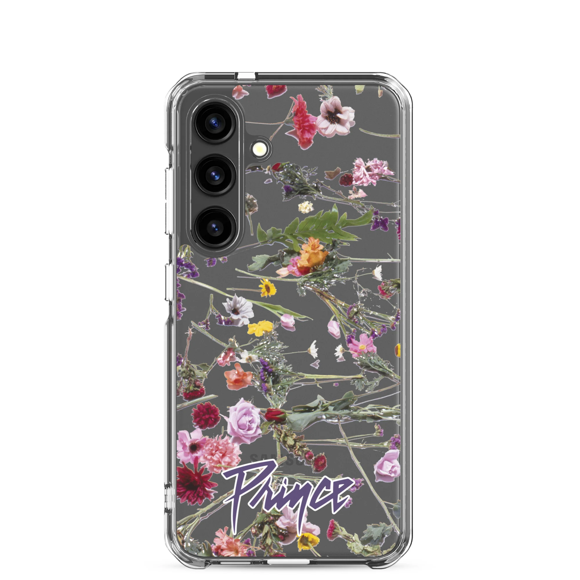 Floral Print Clear Case for Samsung - Image 41