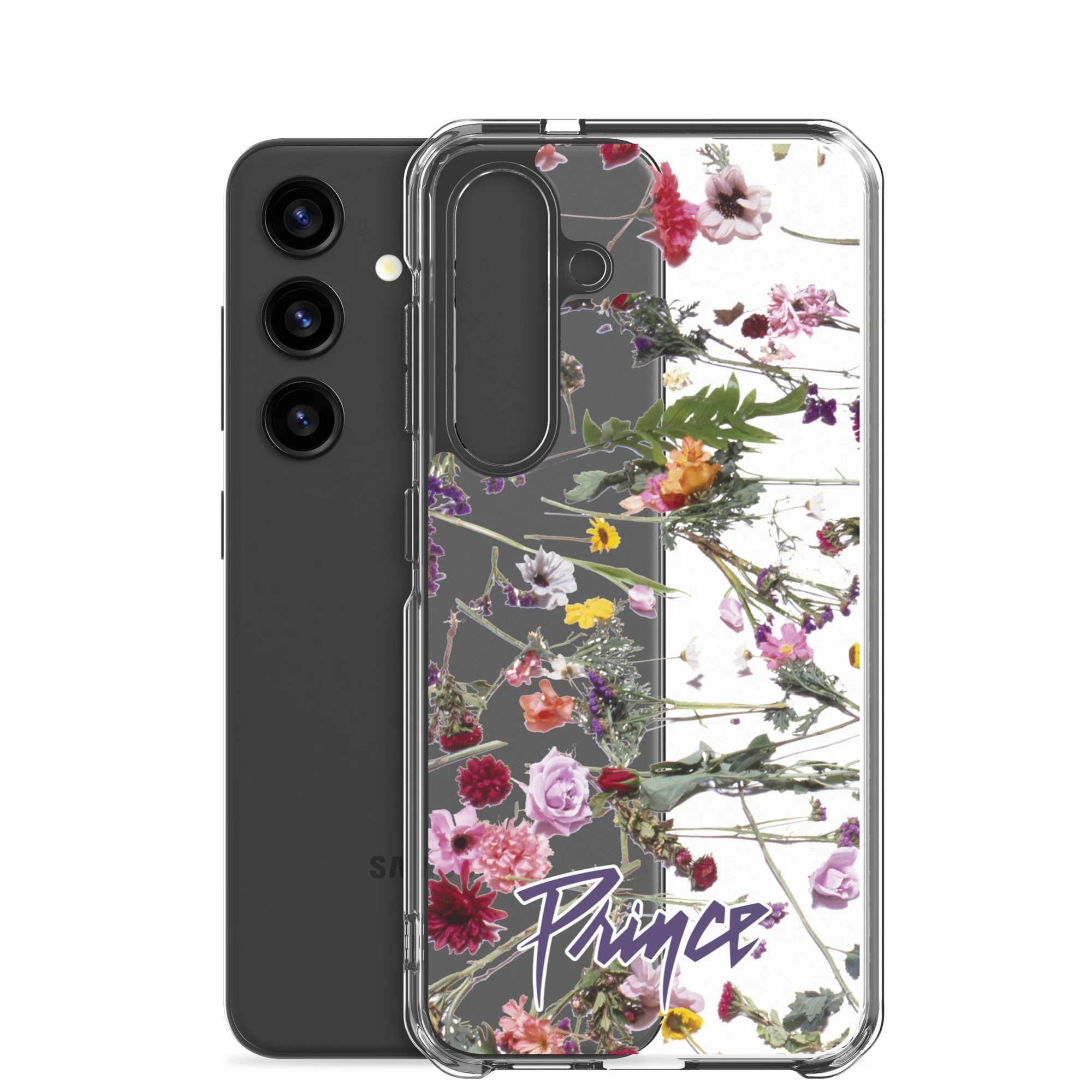 Floral Print Clear Case for Samsung - Image 42