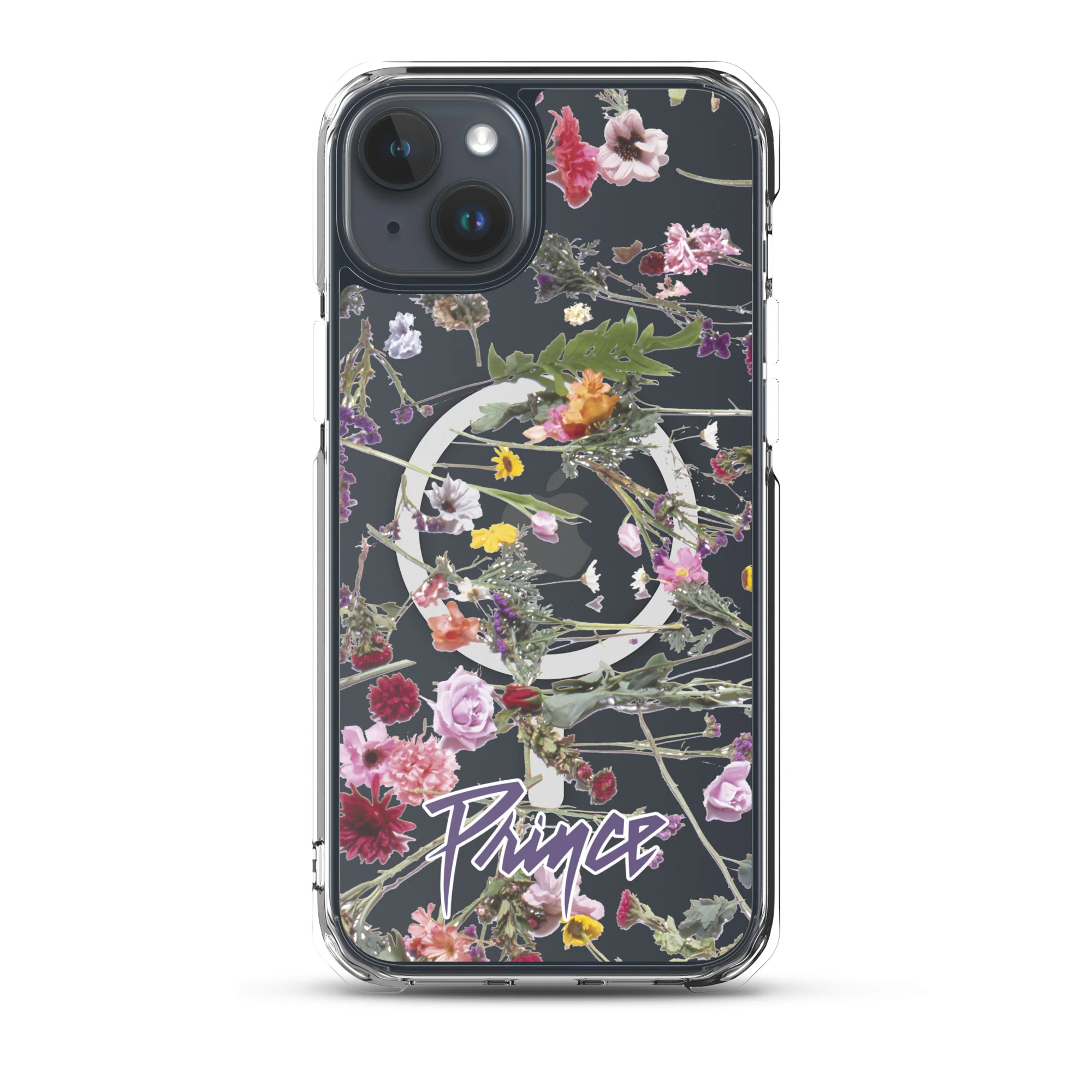 Floral Print Magsafe Clear Case for iPhone - Image 3