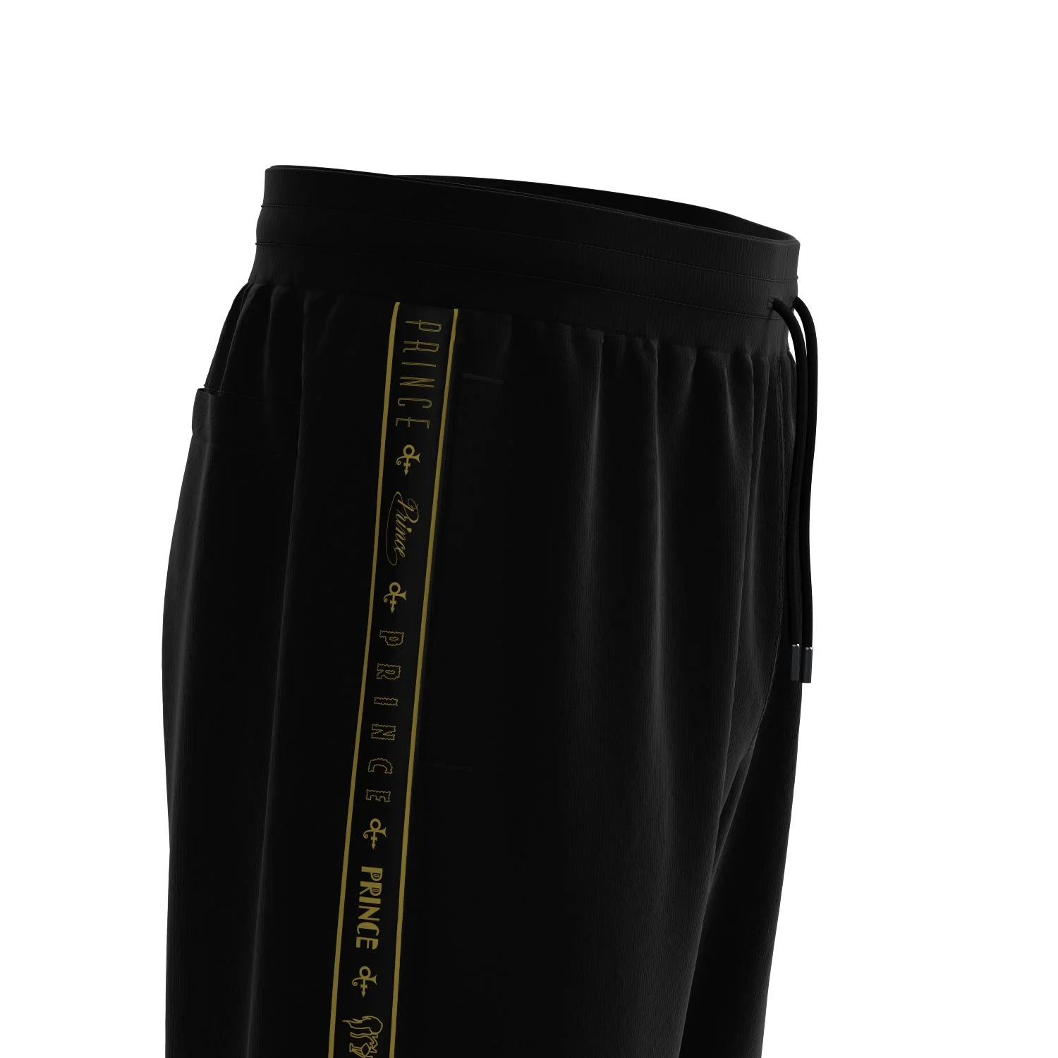 Logo Pattern Hooded Tracksuit Set (Black) - Image 5