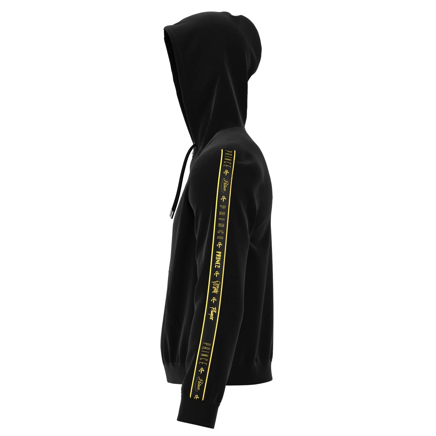 Logo Pattern Hooded Tracksuit Set (Black) - Image 6