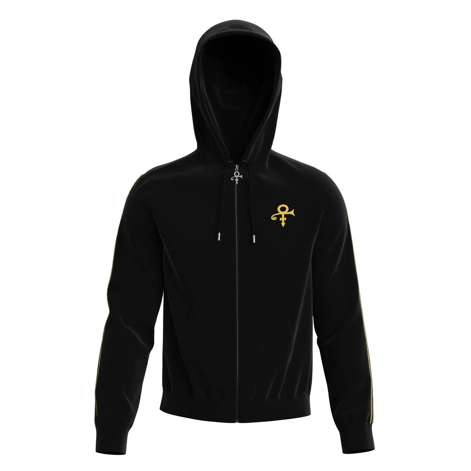 Logo Pattern Hooded Tracksuit Set (Black) - Image 8