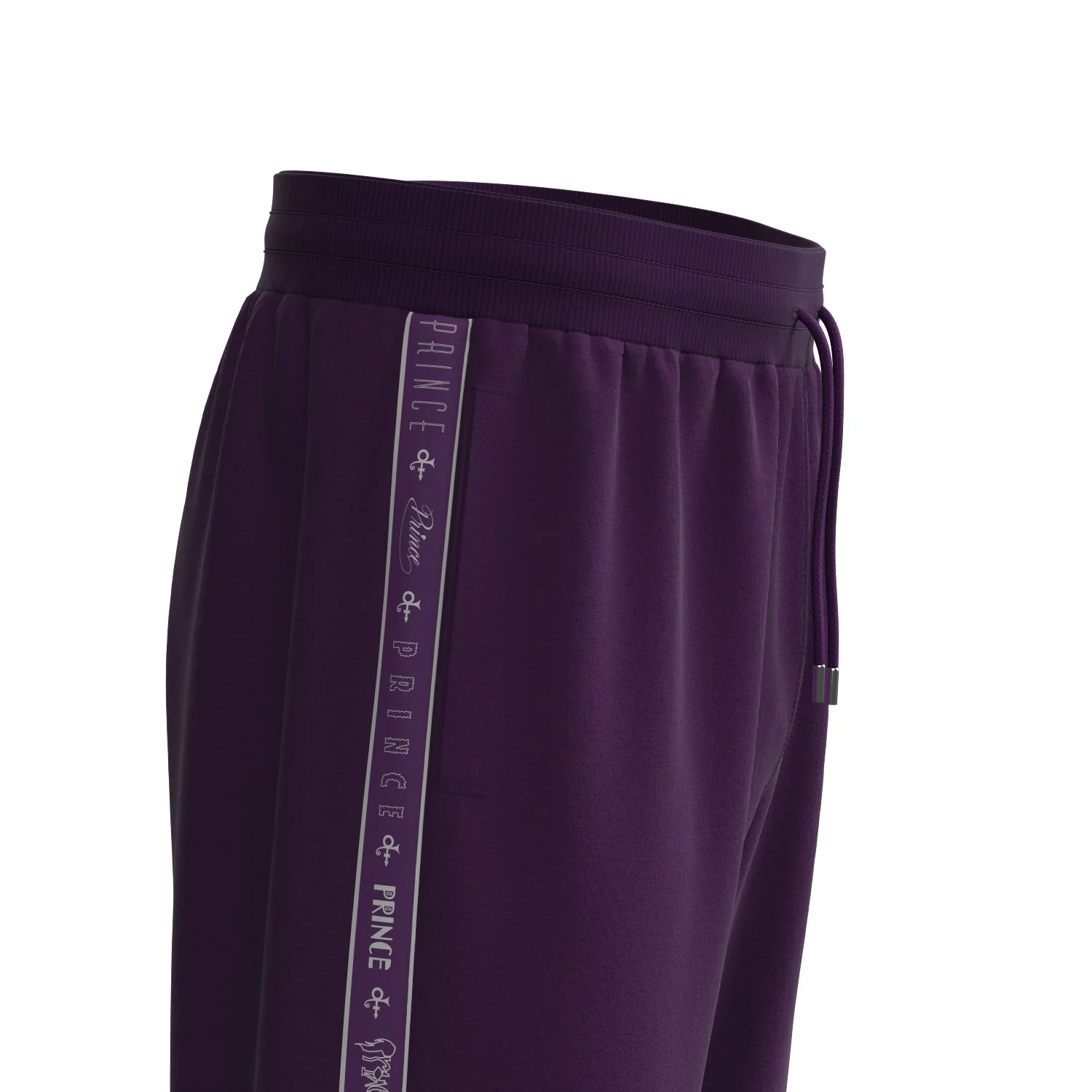 Logo Pattern Hooded Tracksuit Set (Purple) - Image 5
