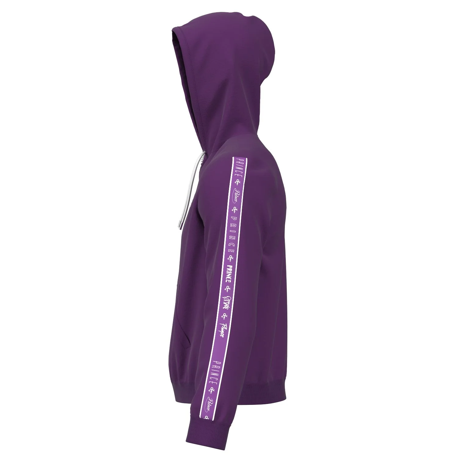 Logo Pattern Hooded Tracksuit Set (Purple) - Image 6