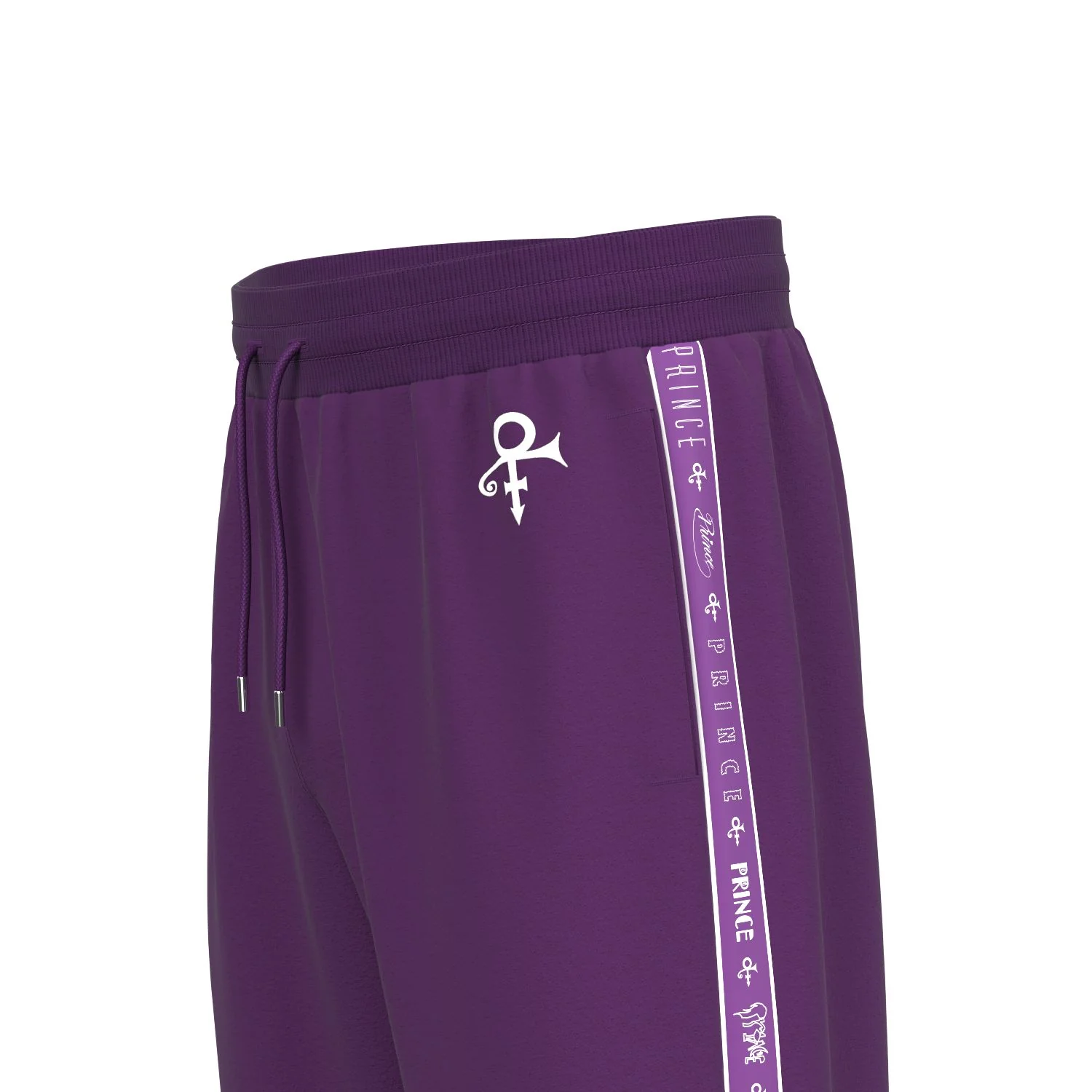 Logo Pattern Hooded Tracksuit Set (Purple) - Image 9