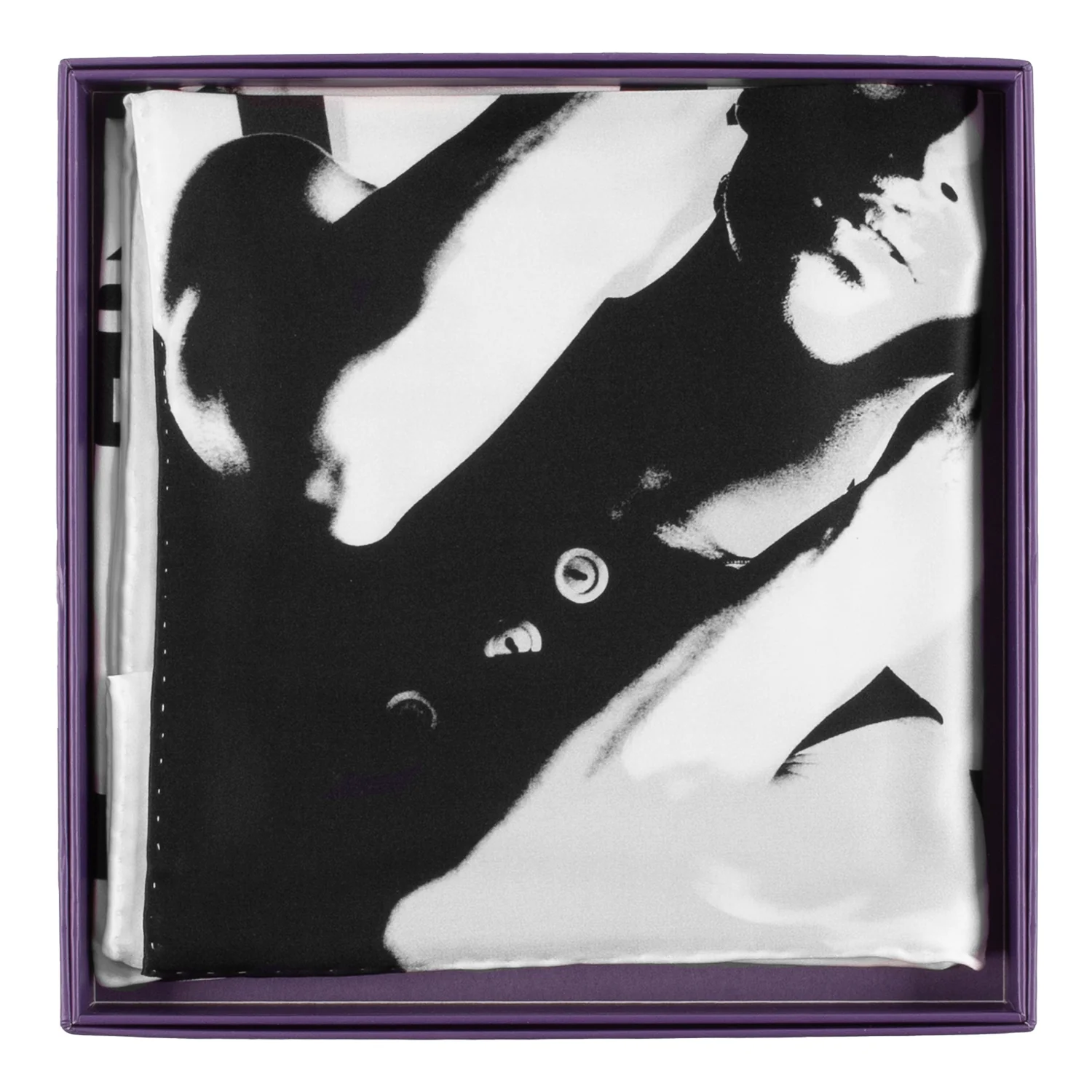 Parade / Prince Symbol Black & White 100% Silk Collectible Scarf - Image 3
