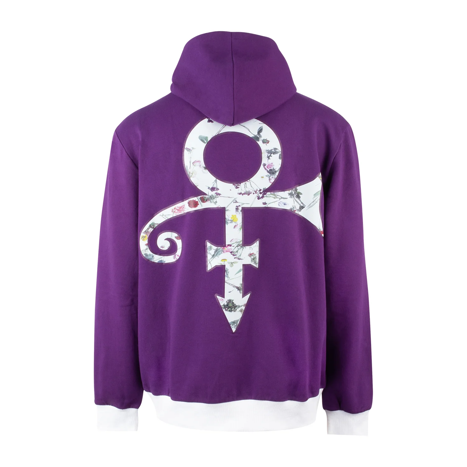 Prince Logo / Floral Lined Hood Zip Hoodie (MD) - Image 2