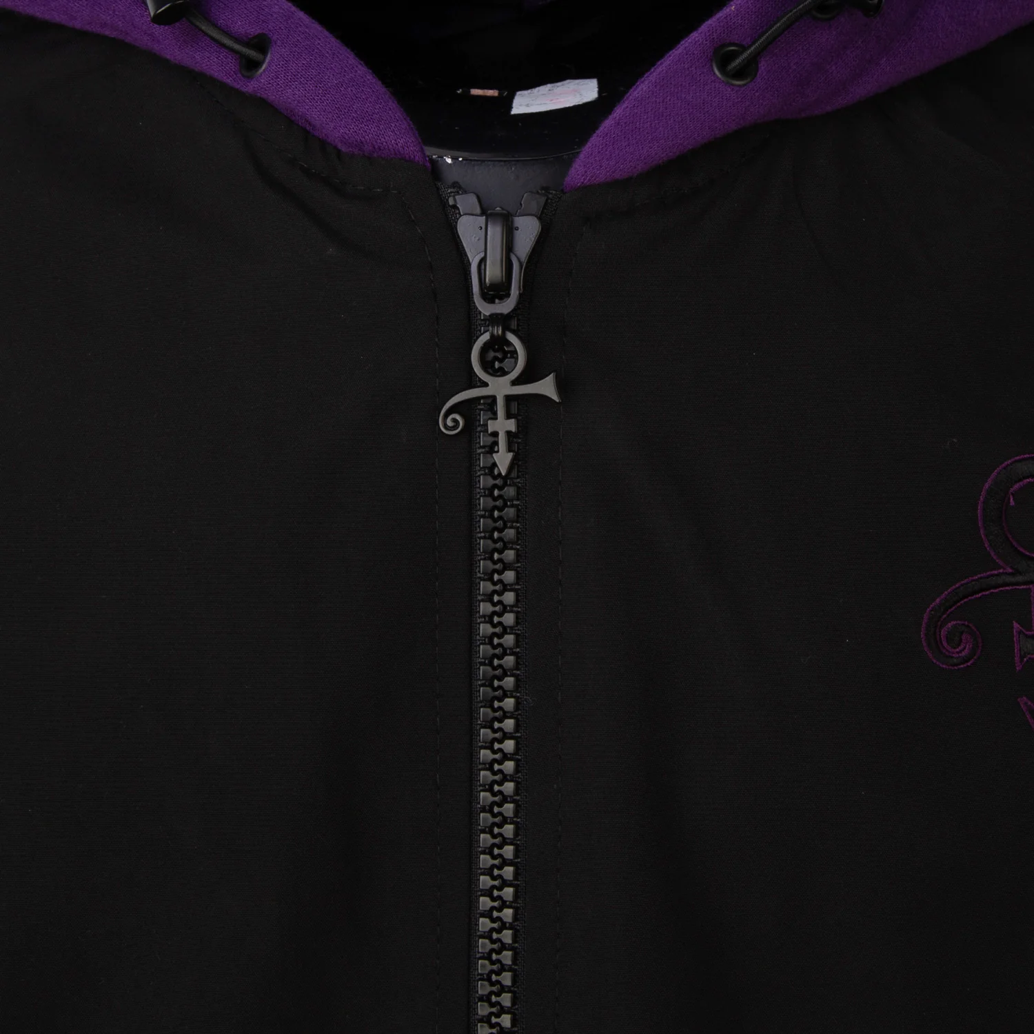 Prince Logo Pattern Lined Hooded Bomber Jacket - Image 3