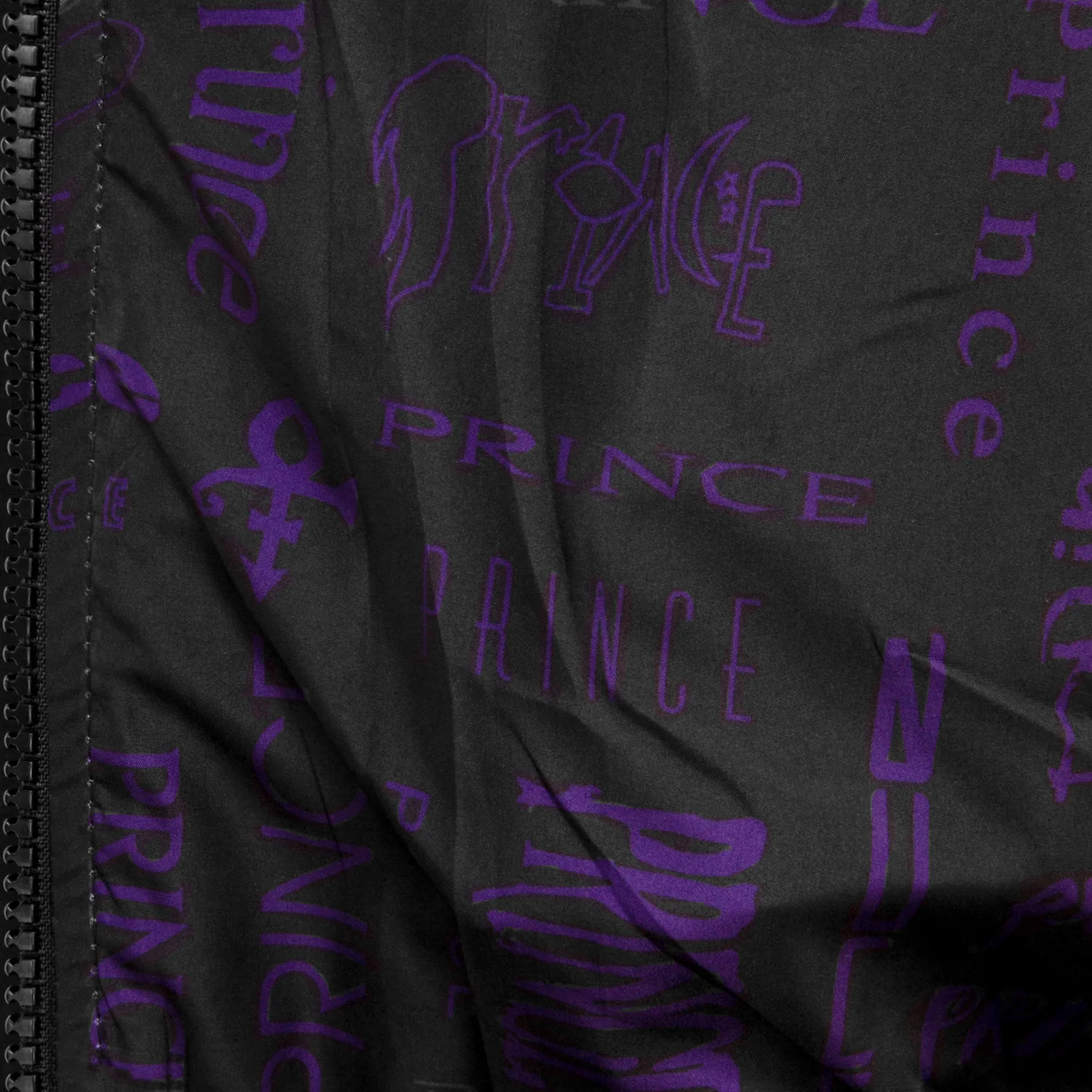 Prince Logo Pattern Lined Hooded Bomber Jacket - Image 7